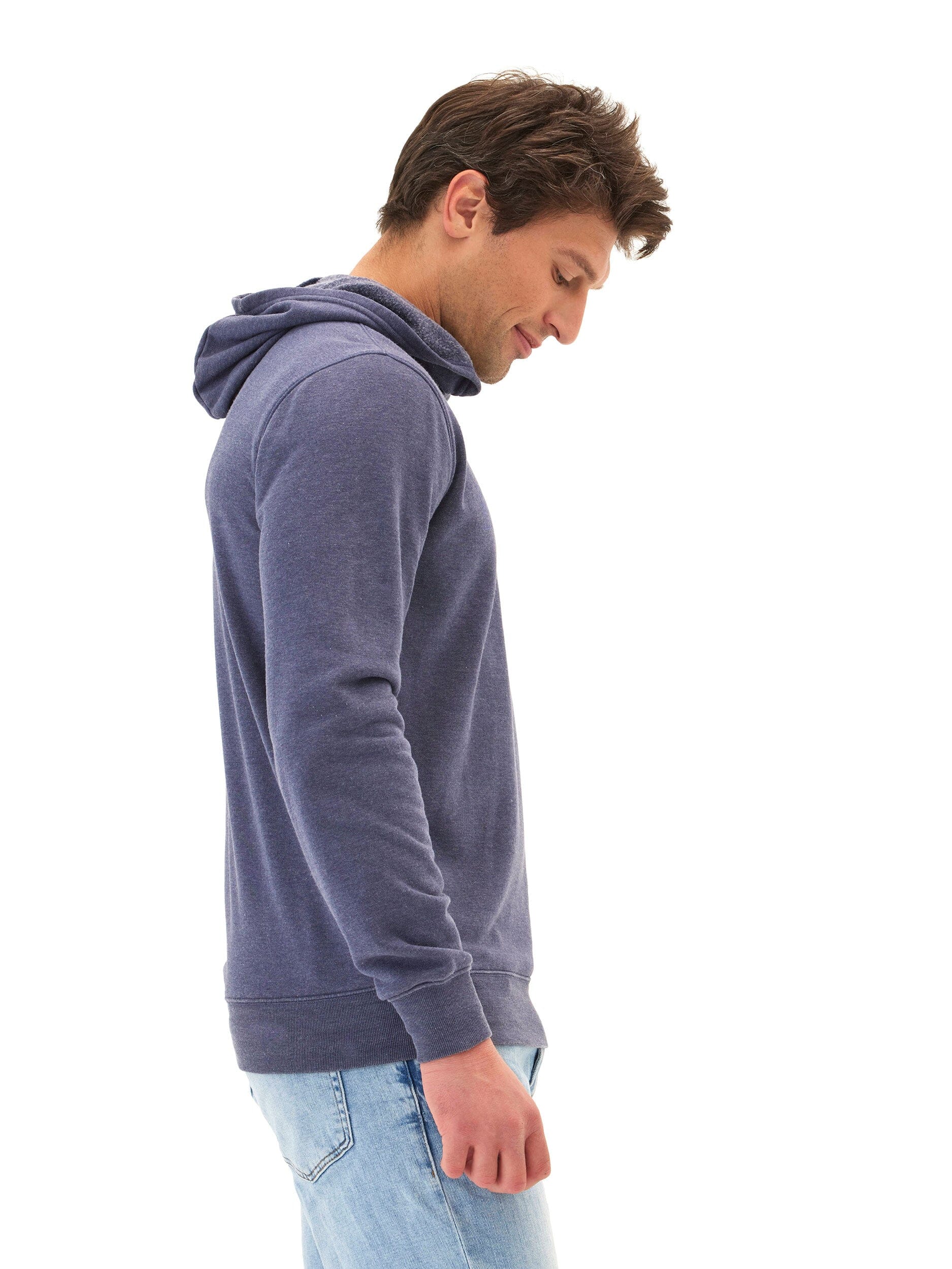 Mineral Wash Graphic Hoodie: Soft Fleece Athletic Fit Pullover