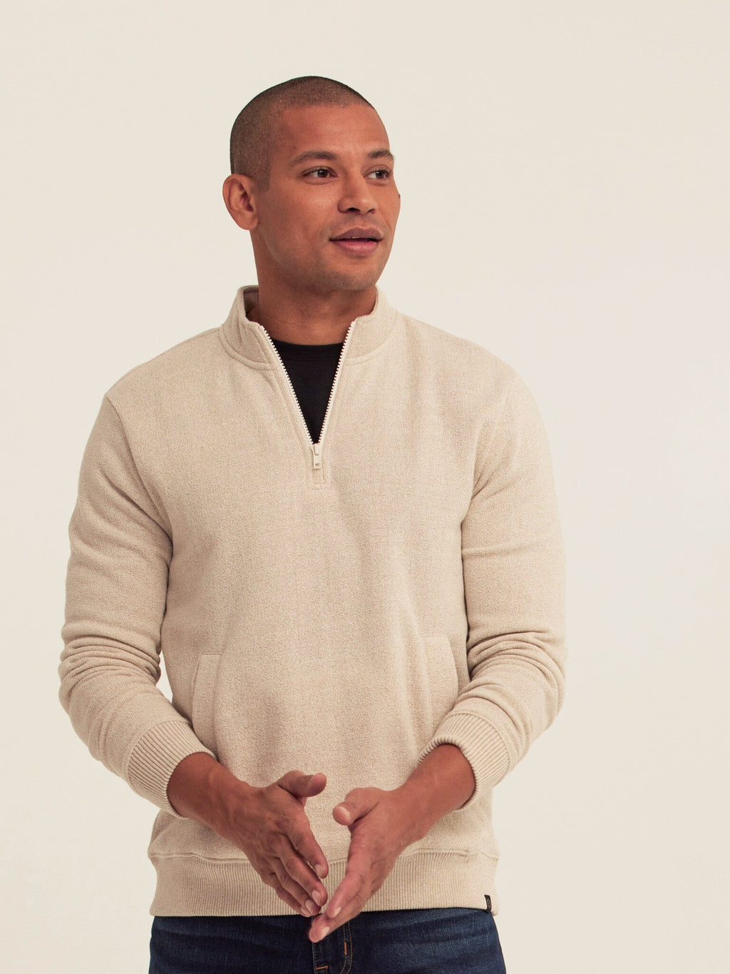 Eco Fleece Quarter Zip Pullover for Versatile Layering