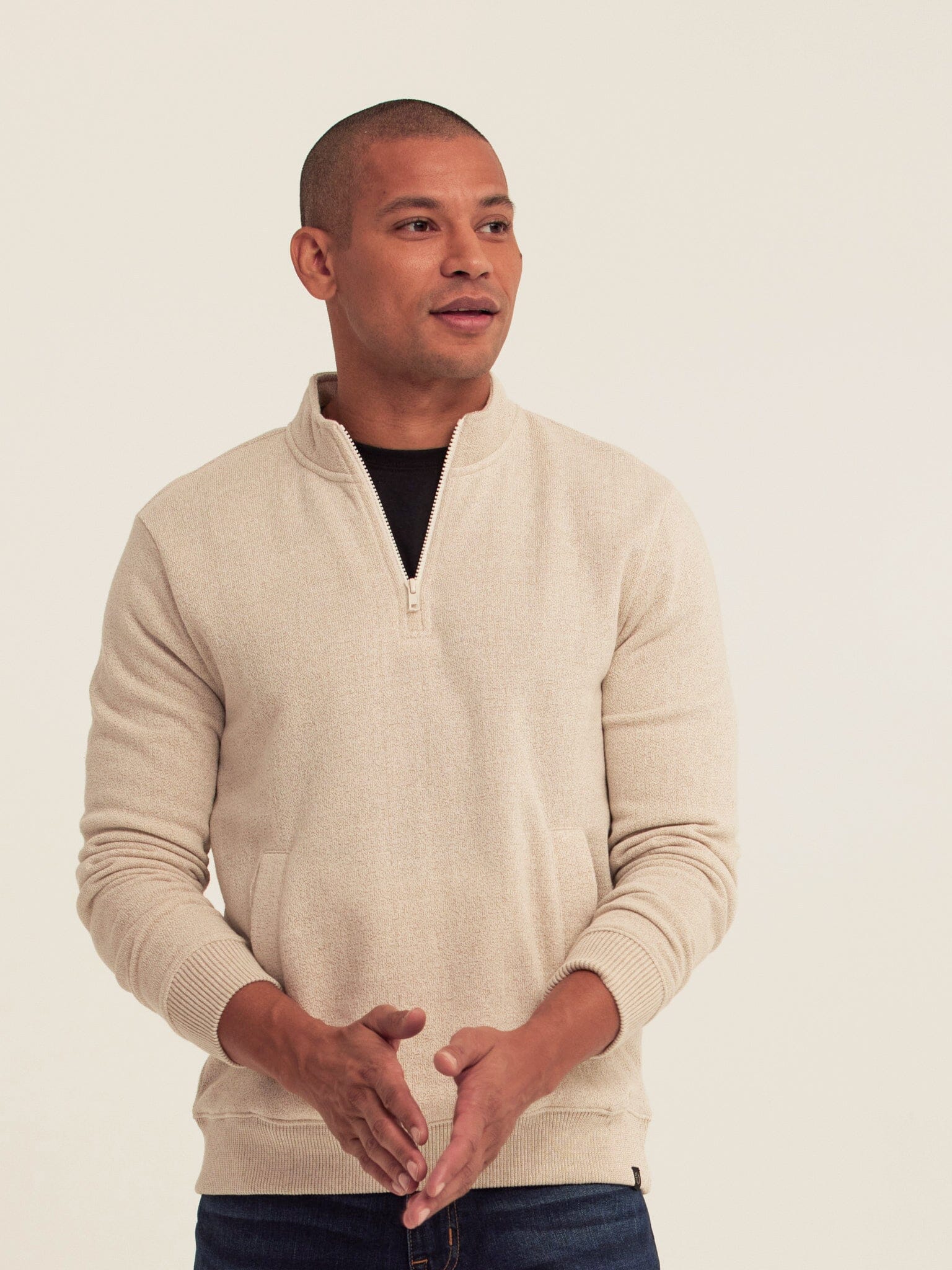 Eco Fleece Quarter Zip Pullover for Versatile Layering