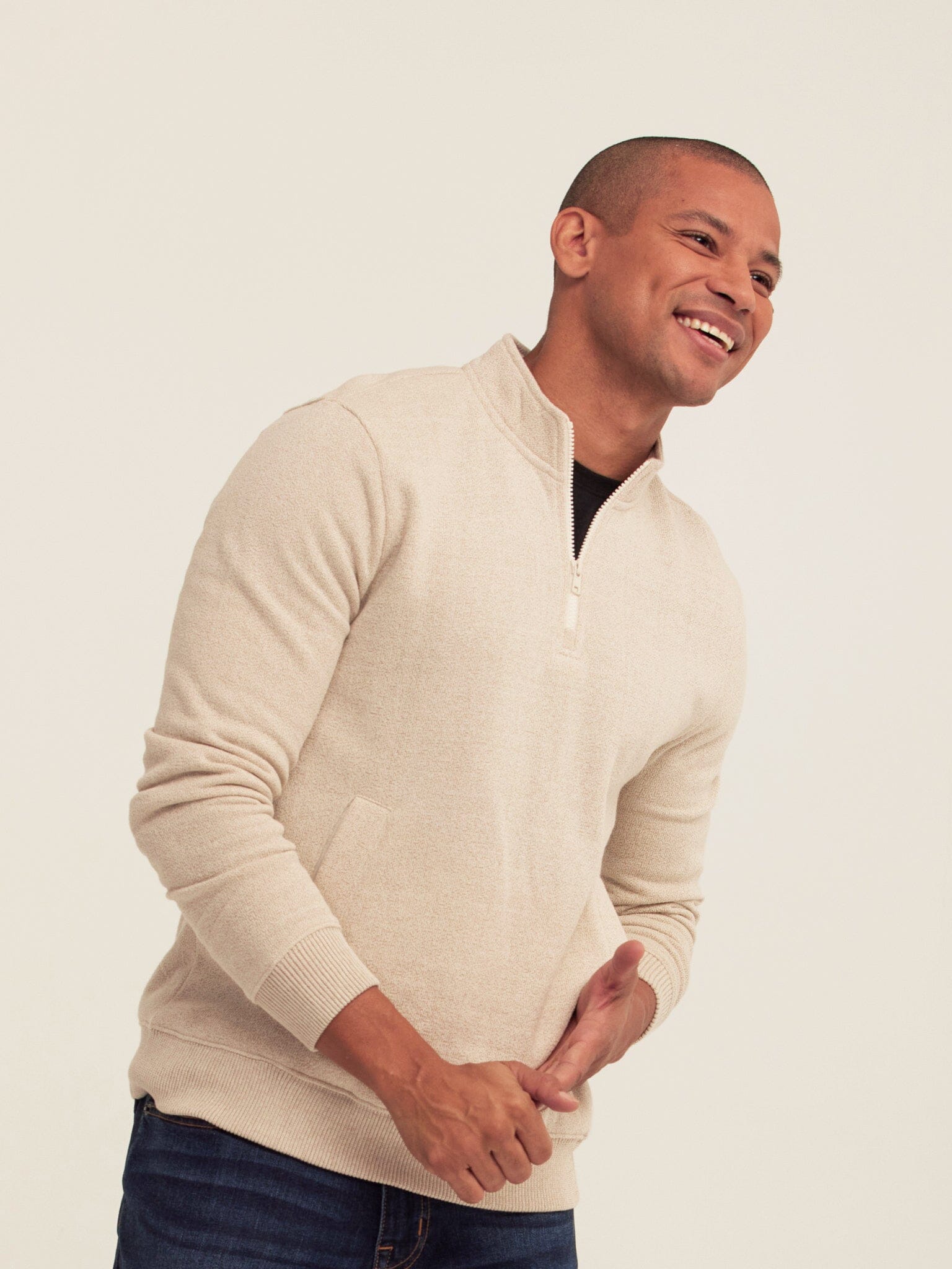 Eco Fleece Quarter Zip Pullover for Versatile Layering