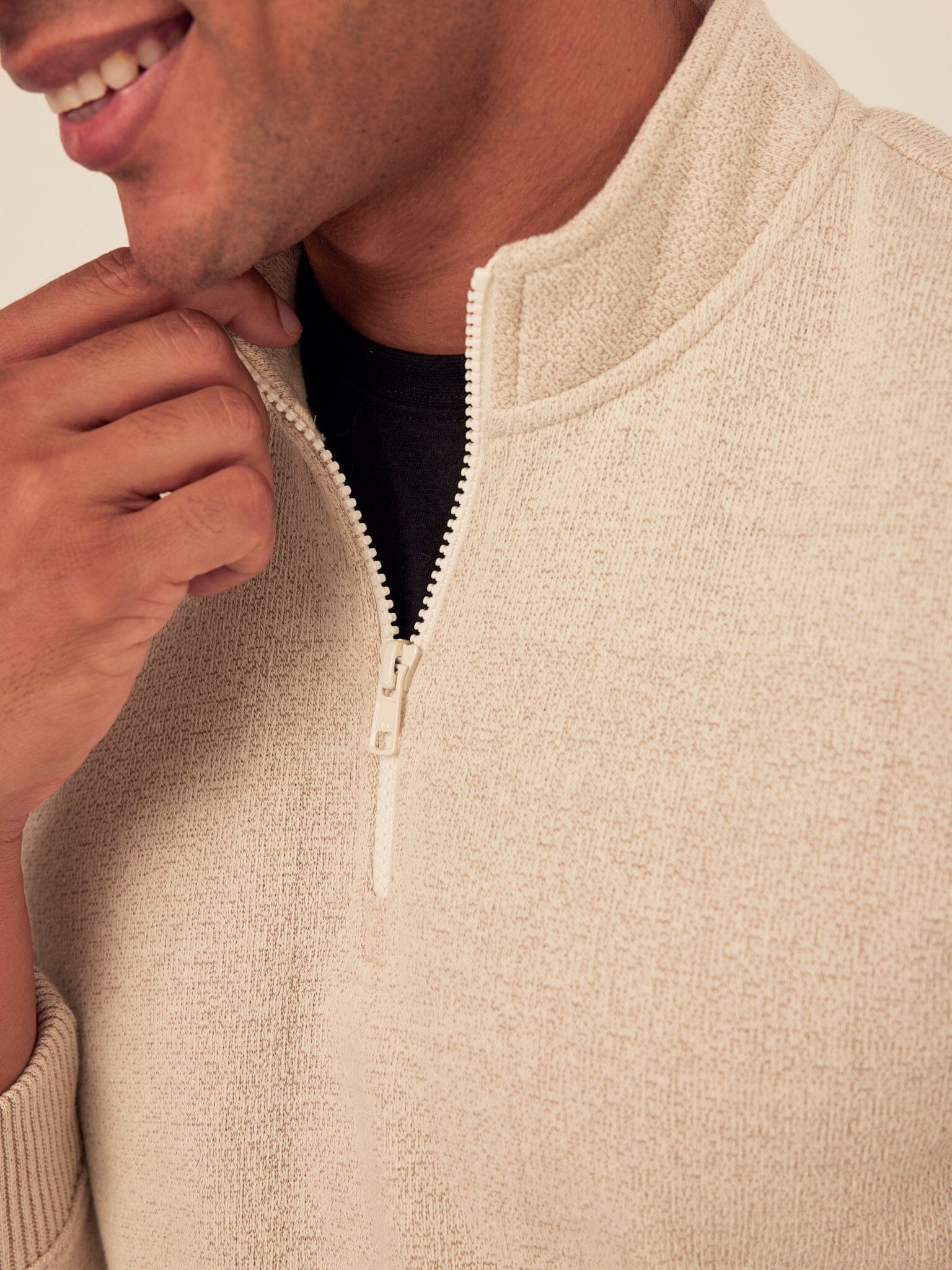 Eco Fleece Quarter Zip Pullover for Versatile Layering