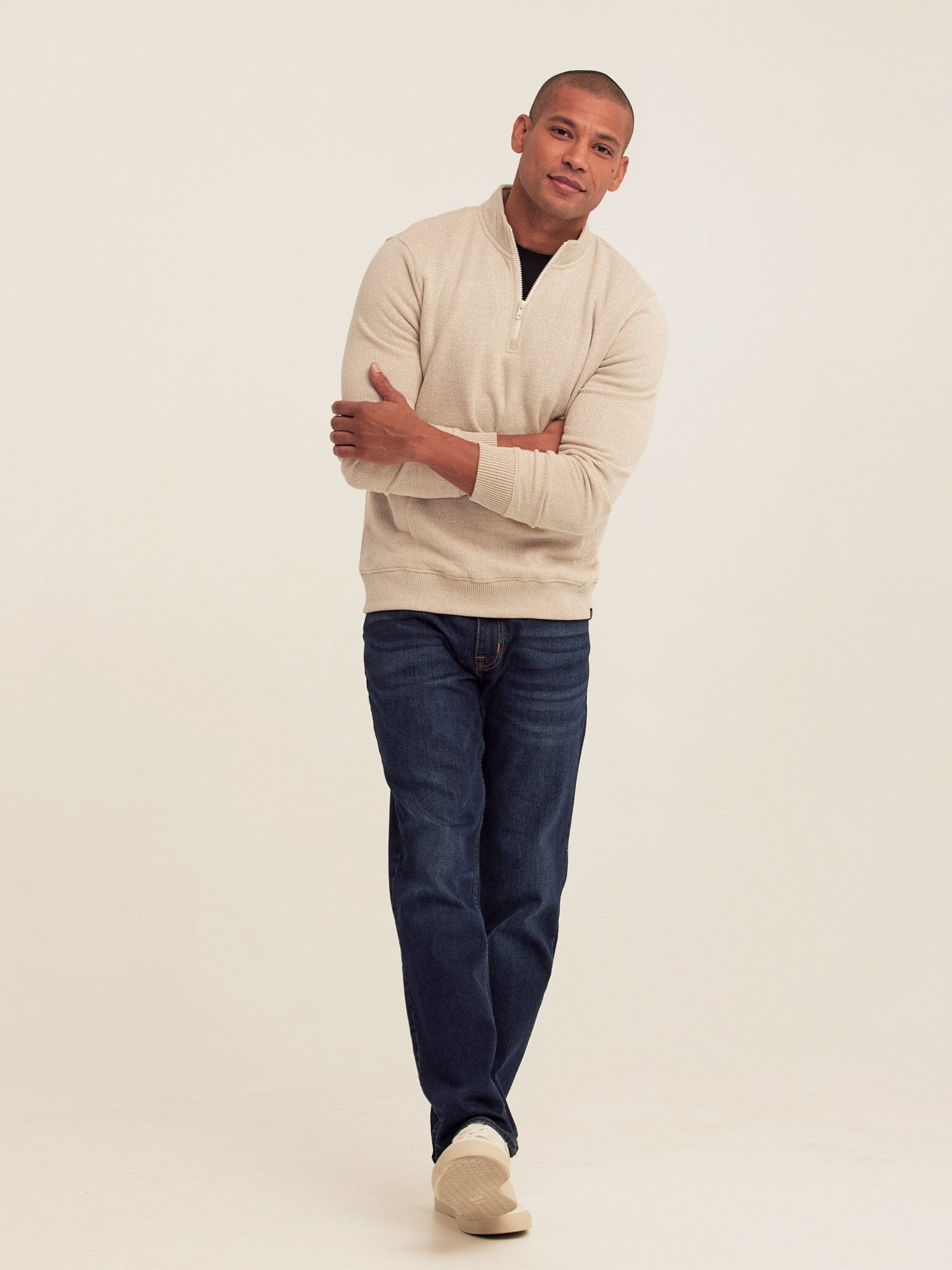 Eco Fleece Quarter Zip Pullover for Versatile Layering