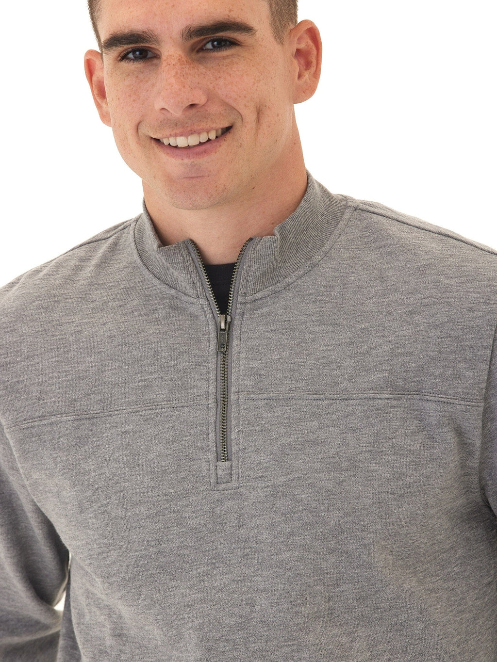 Christian Comfort Slub Terry Half Zip Pullover - Men's Minimalist Top