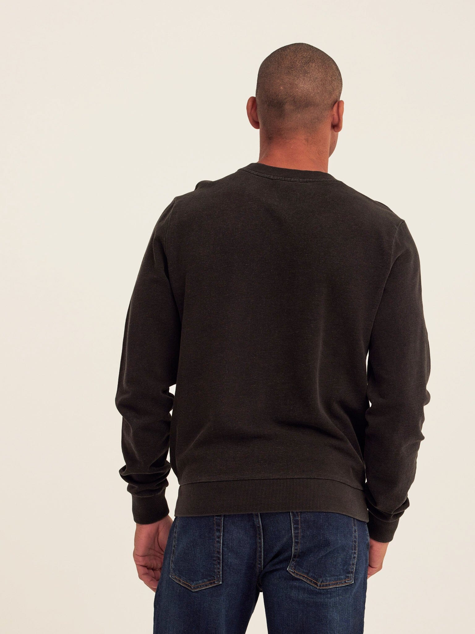 Corey Denim Terry Crew Sweatshirt