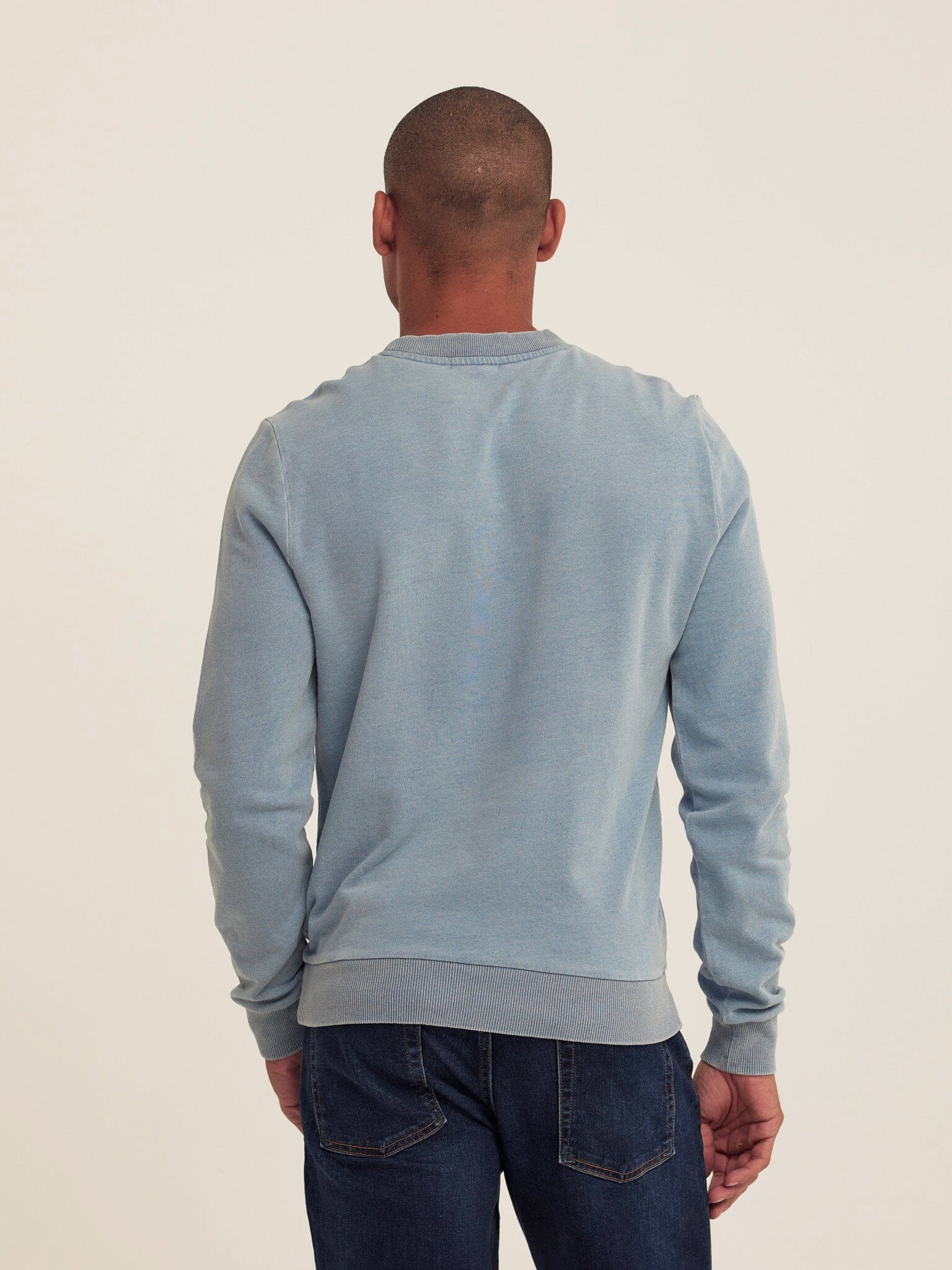 Corey Denim Terry Crew Sweatshirt