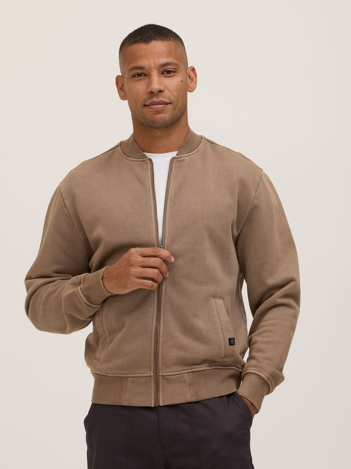 Walter Mineral Wash Heavy Terry Bomber Jacket