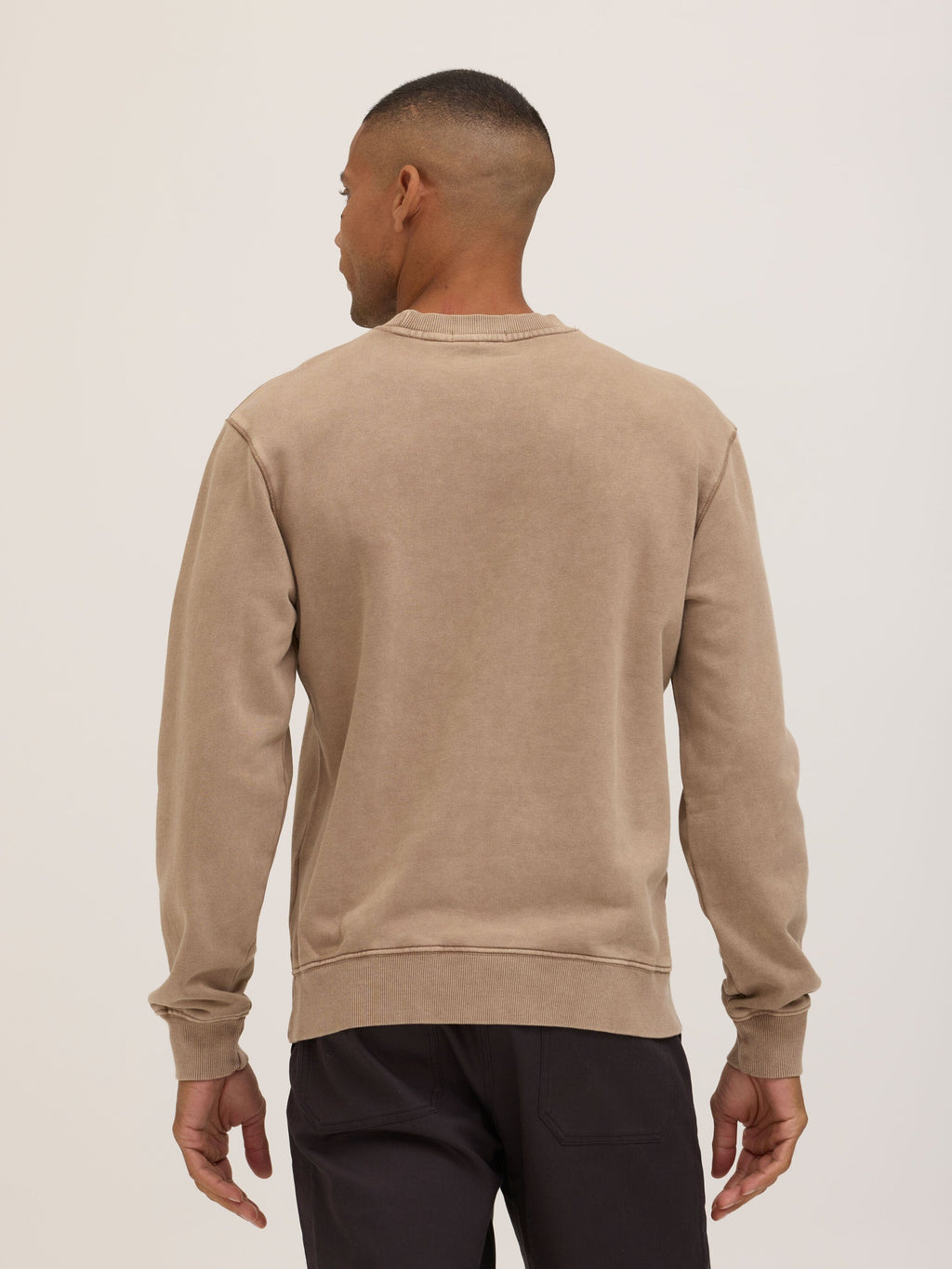 Dallas Mineral Wash Terry Relaxed Crew Pullover