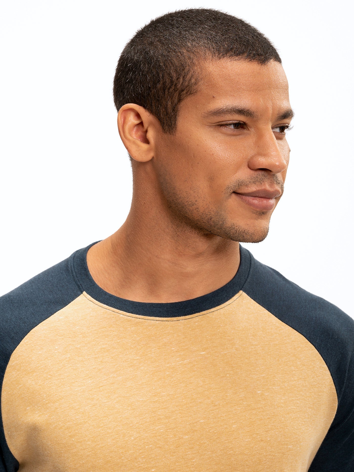 Triblend Long Sleeve Raglan Tee Lightweight Knit