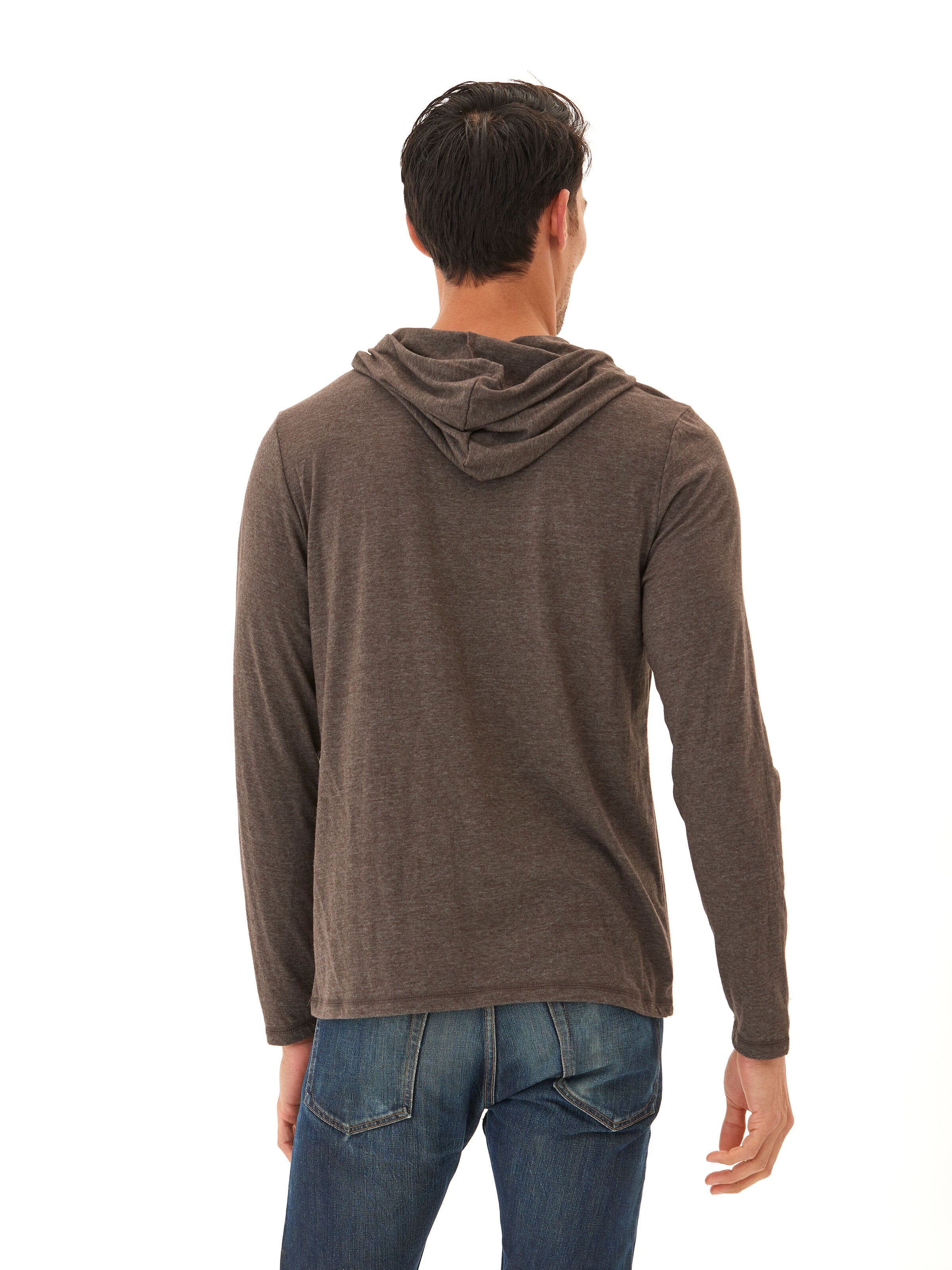 Long Sleeve Triblend Tee Shirt Hoodie Pullover