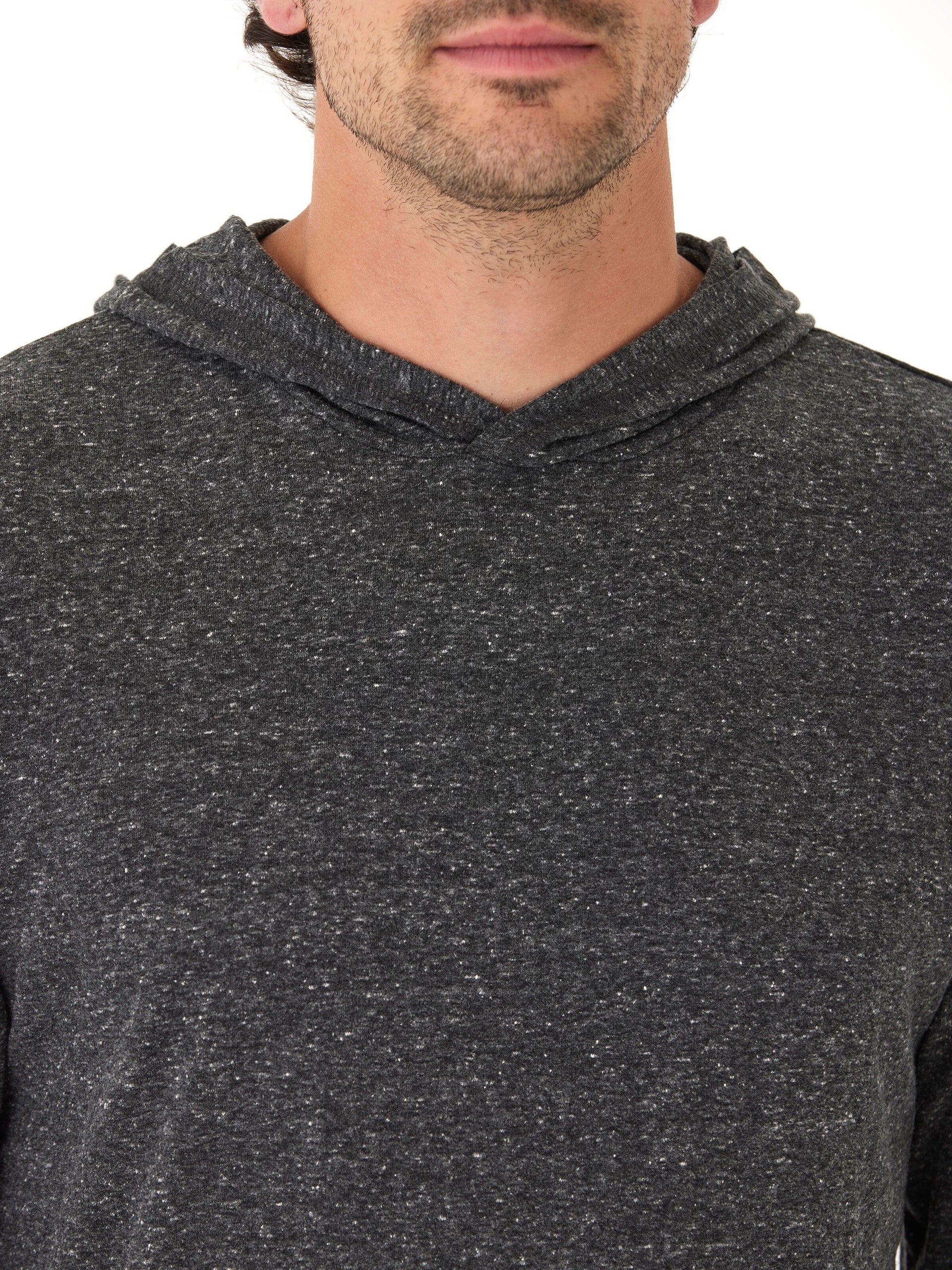 Long Sleeve Triblend Tee Shirt Hoodie for Men