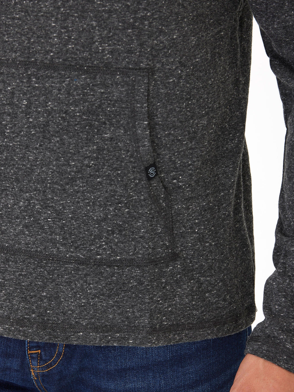 Long Sleeve Triblend Tee Shirt Hoodie for Men