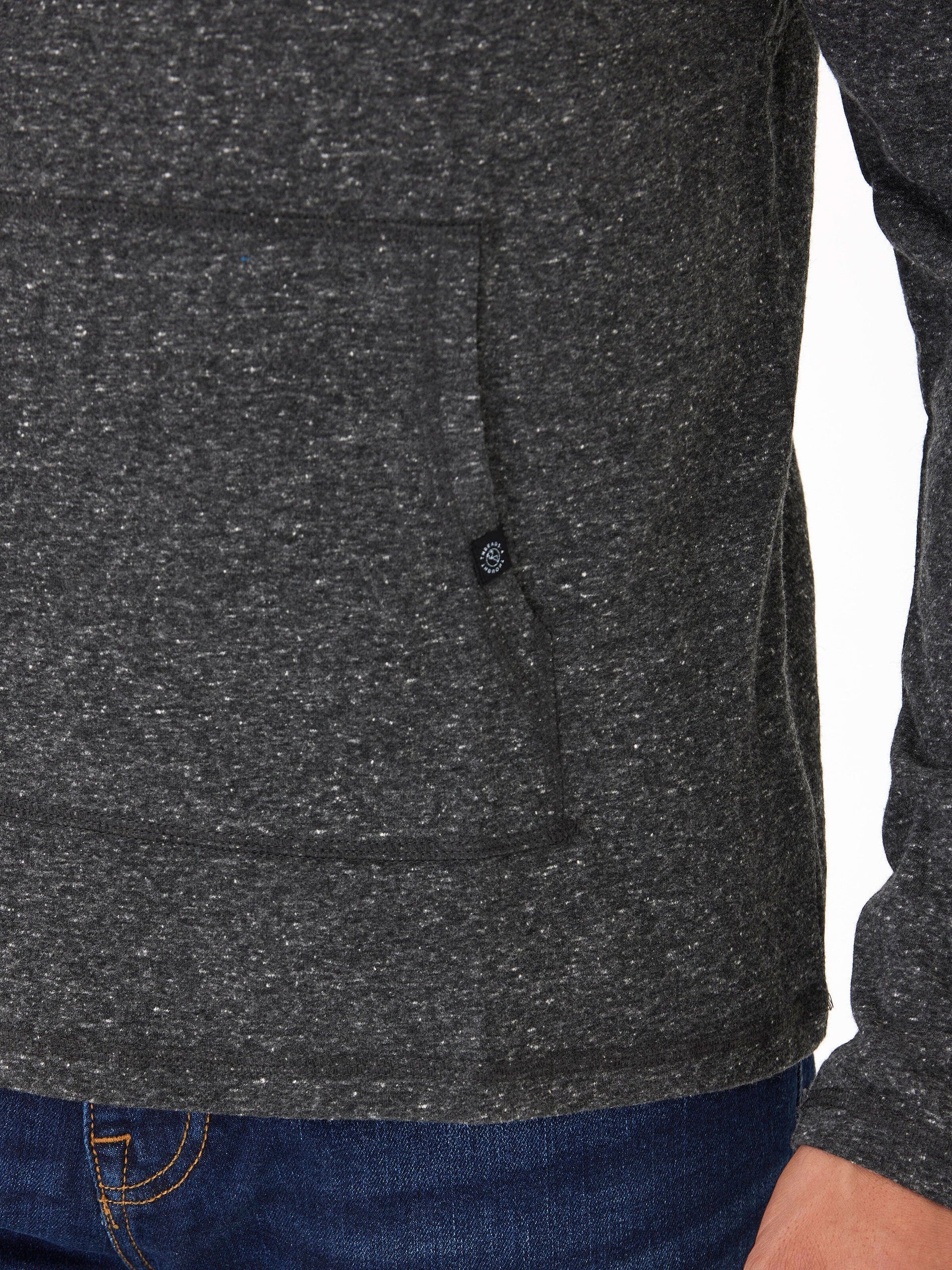 Long Sleeve Triblend Tee Shirt Hoodie for Men
