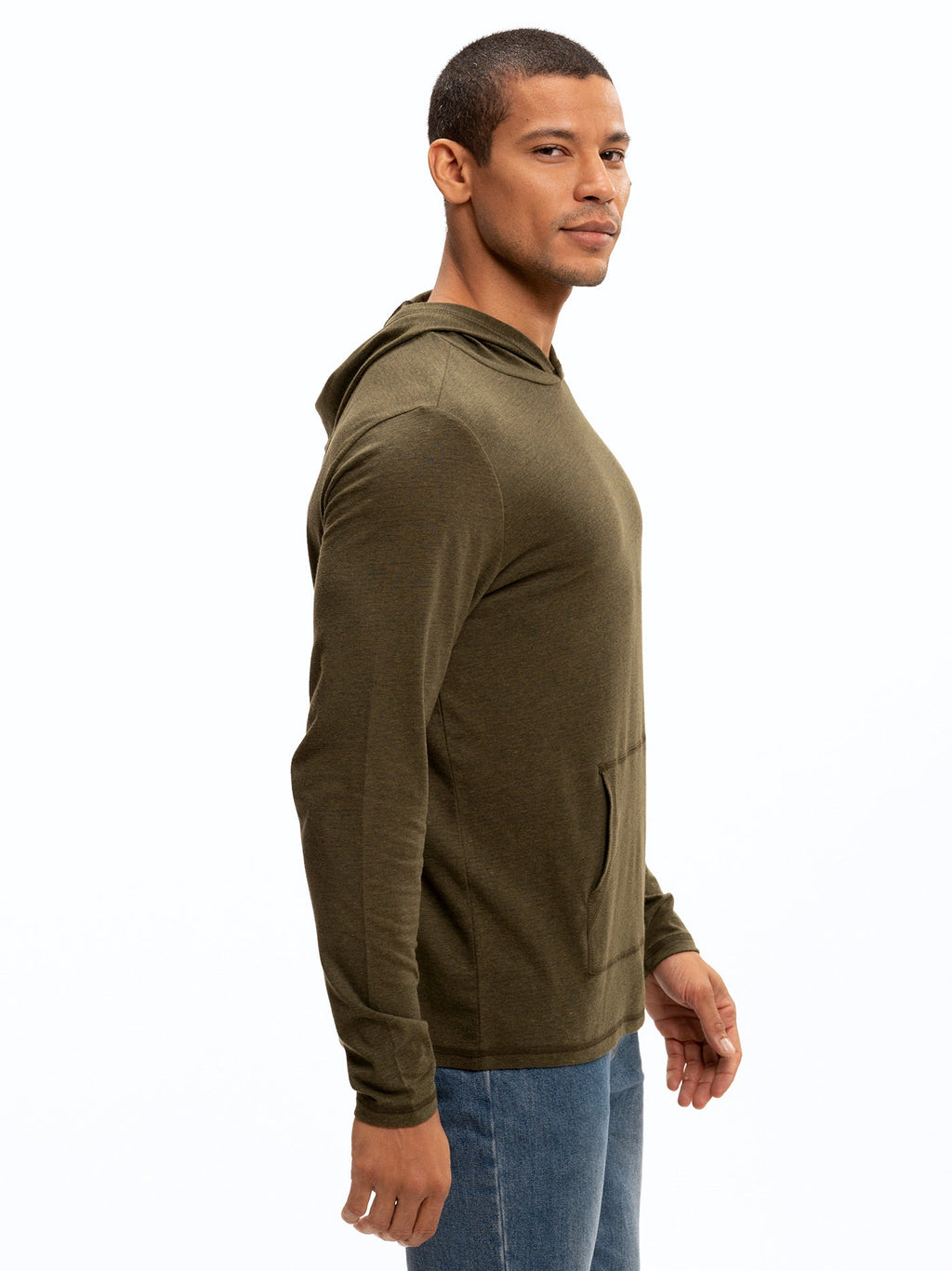 Long Sleeve Triblend Tee Shirt Hoodie