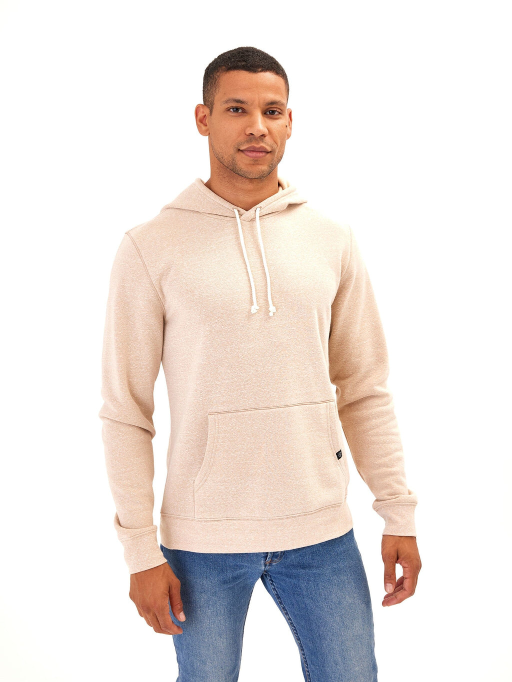 Men's Core Triblend Fleece Pullover Hoodie with Kangaroo Pocket