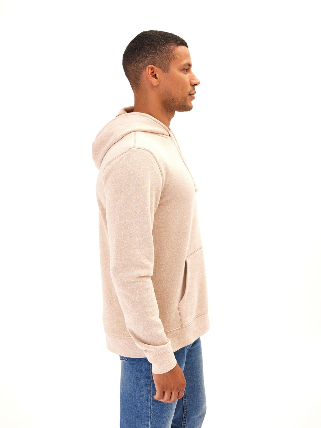 Men's Core Triblend Fleece Pullover Hoodie with Kangaroo Pocket