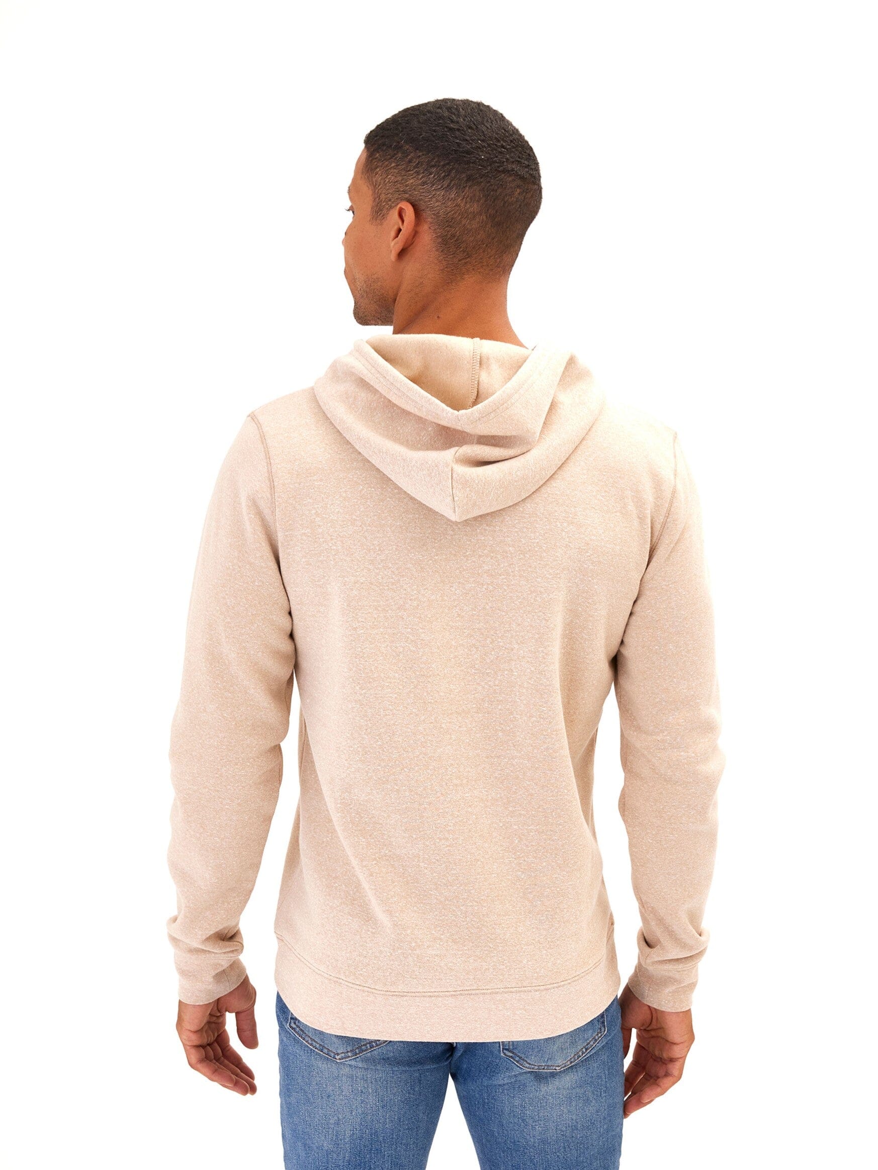 Men's Core Triblend Fleece Pullover Hoodie with Kangaroo Pocket