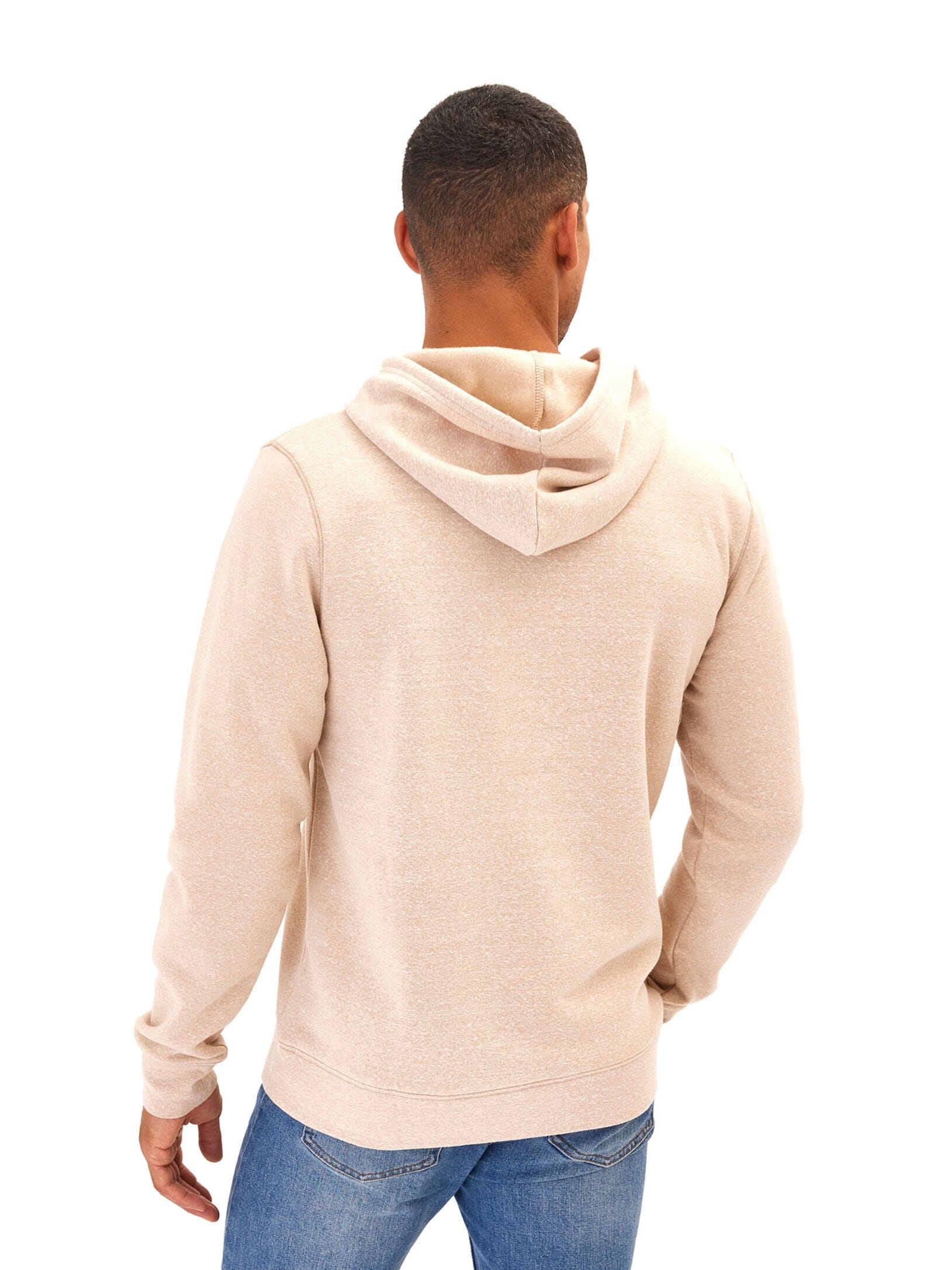 Men's Core Triblend Fleece Pullover Hoodie with Kangaroo Pocket