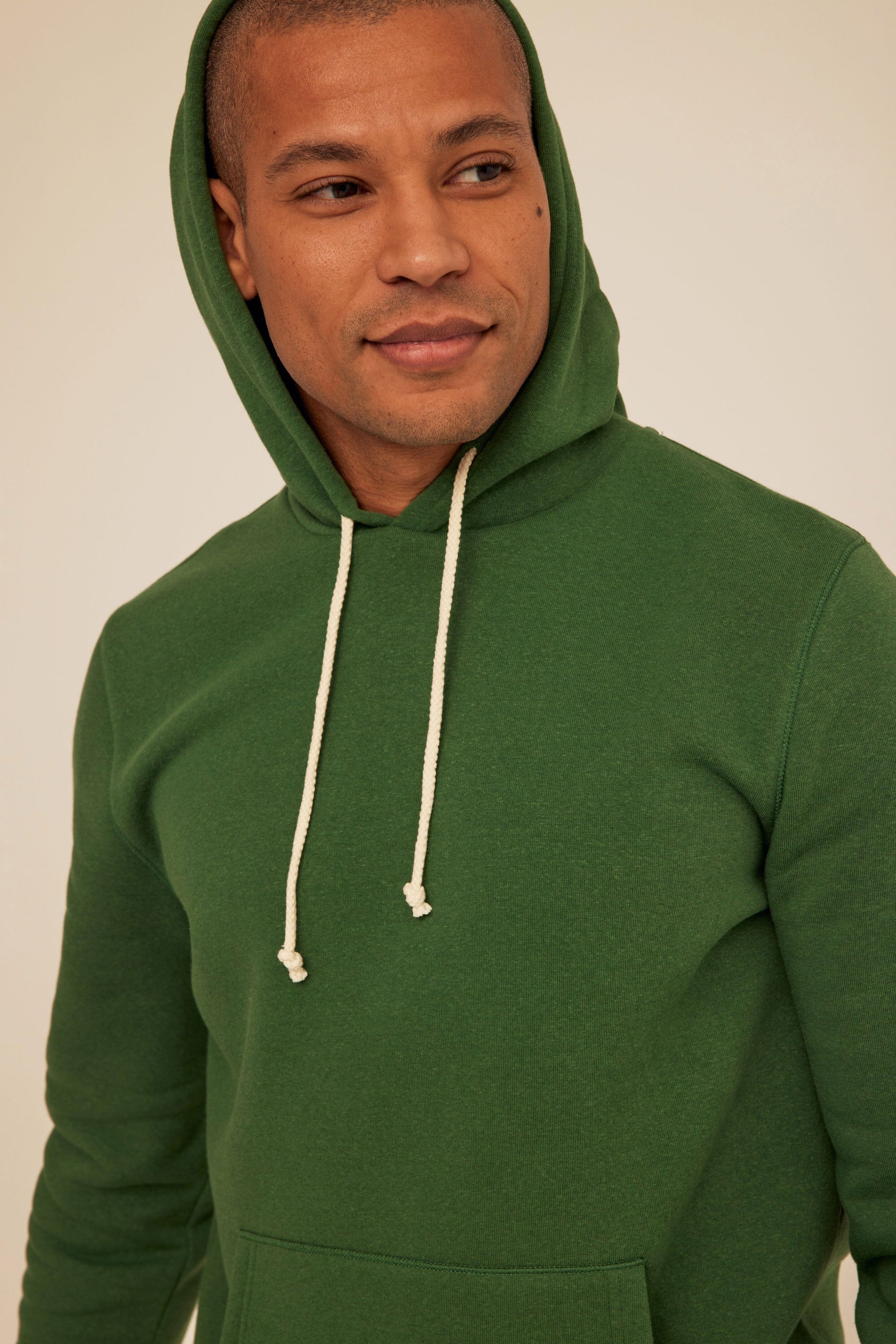 Men's Core Triblend Fleece Pullover Hoodie with Kangaroo Pocket
