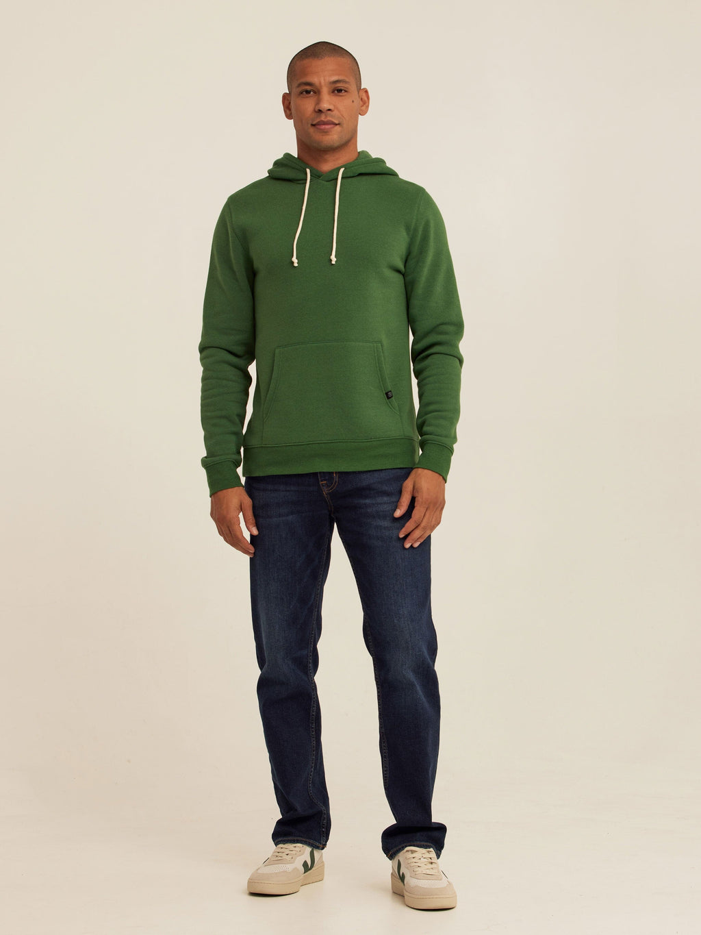 Men's Core Triblend Fleece Pullover Hoodie with Kangaroo Pocket