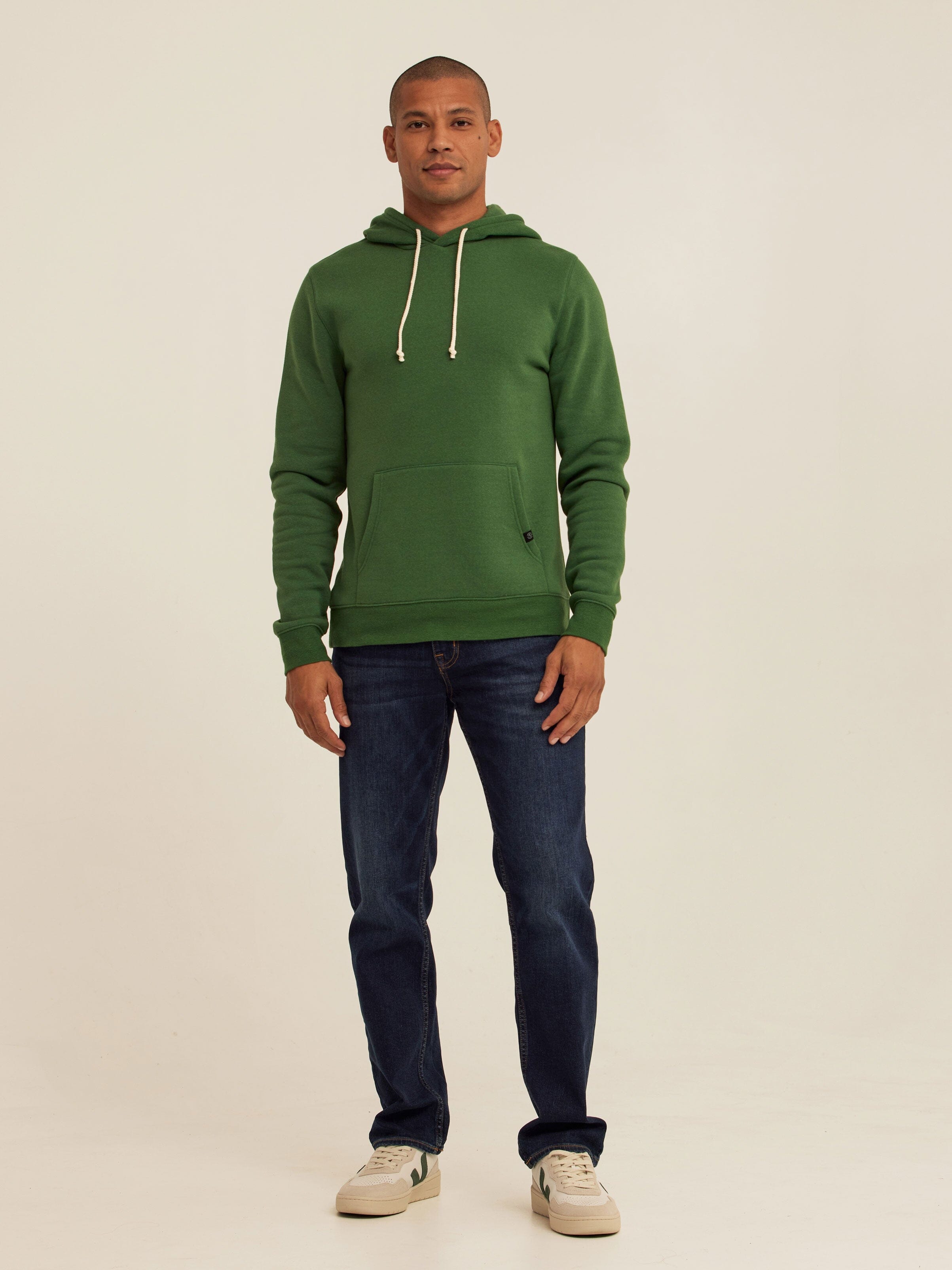 Men's Core Triblend Fleece Pullover Hoodie with Kangaroo Pocket