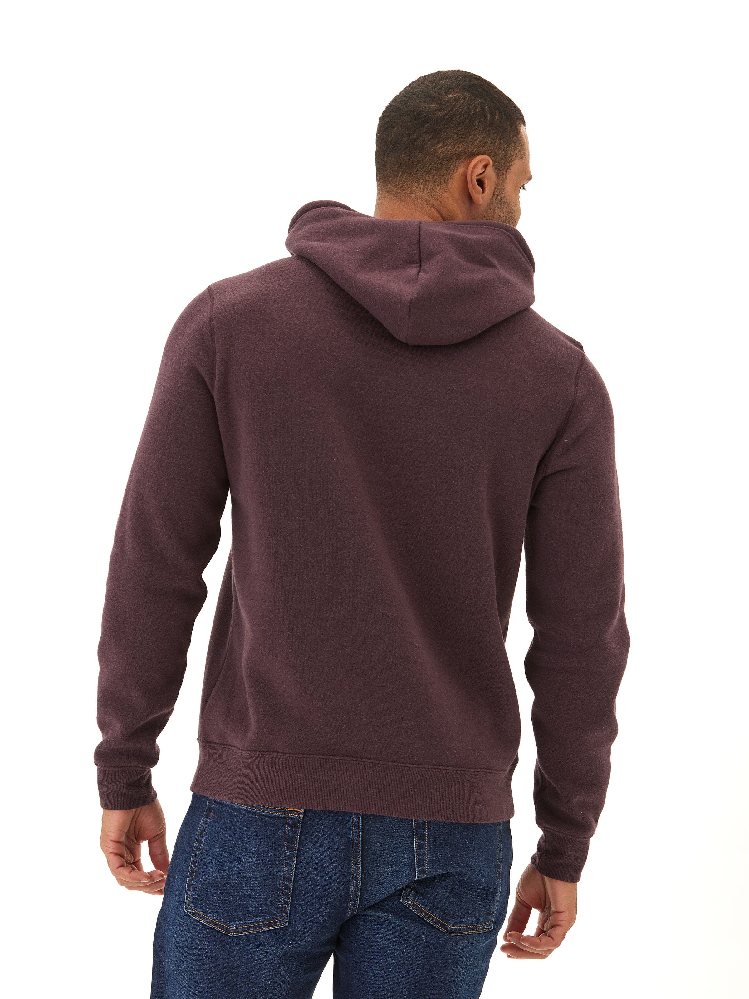 Men's Core Triblend Fleece Pullover Hoodie with Kangaroo Pocket