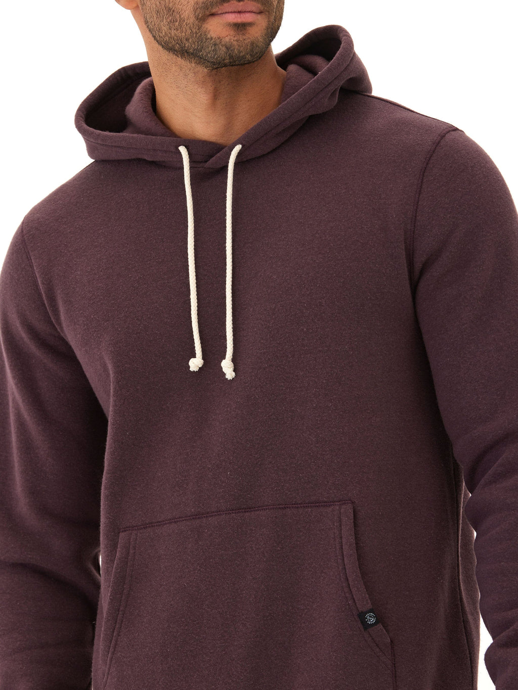 Men's Core Triblend Fleece Pullover Hoodie with Kangaroo Pocket