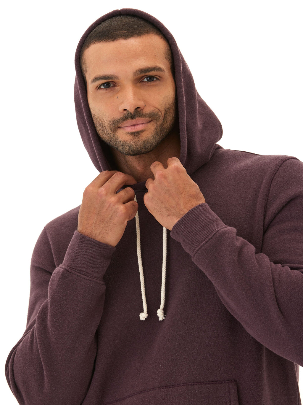 Men's Core Triblend Fleece Pullover Hoodie with Kangaroo Pocket