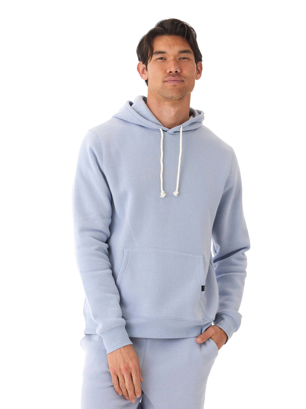 Men's Core Triblend Fleece Pullover Hoodie with Kangaroo Pocket