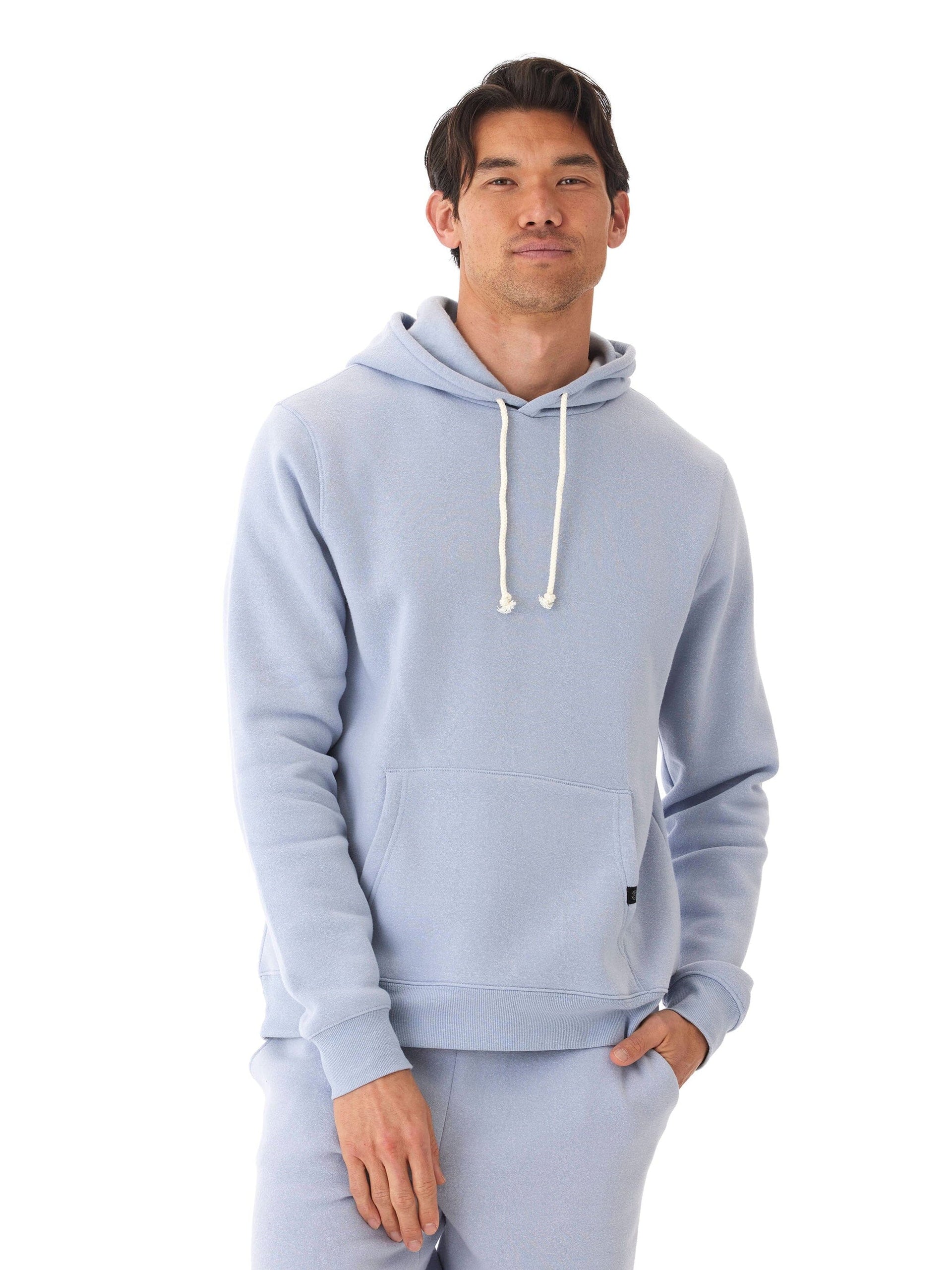 Men's Core Triblend Fleece Pullover Hoodie with Kangaroo Pocket