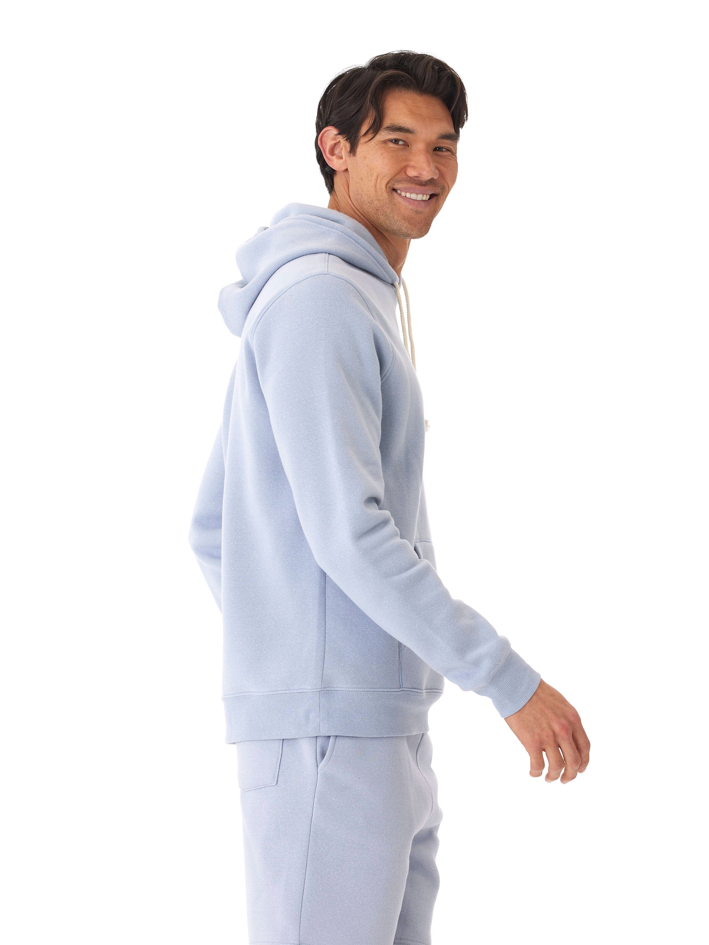 Men's Core Triblend Fleece Pullover Hoodie with Kangaroo Pocket