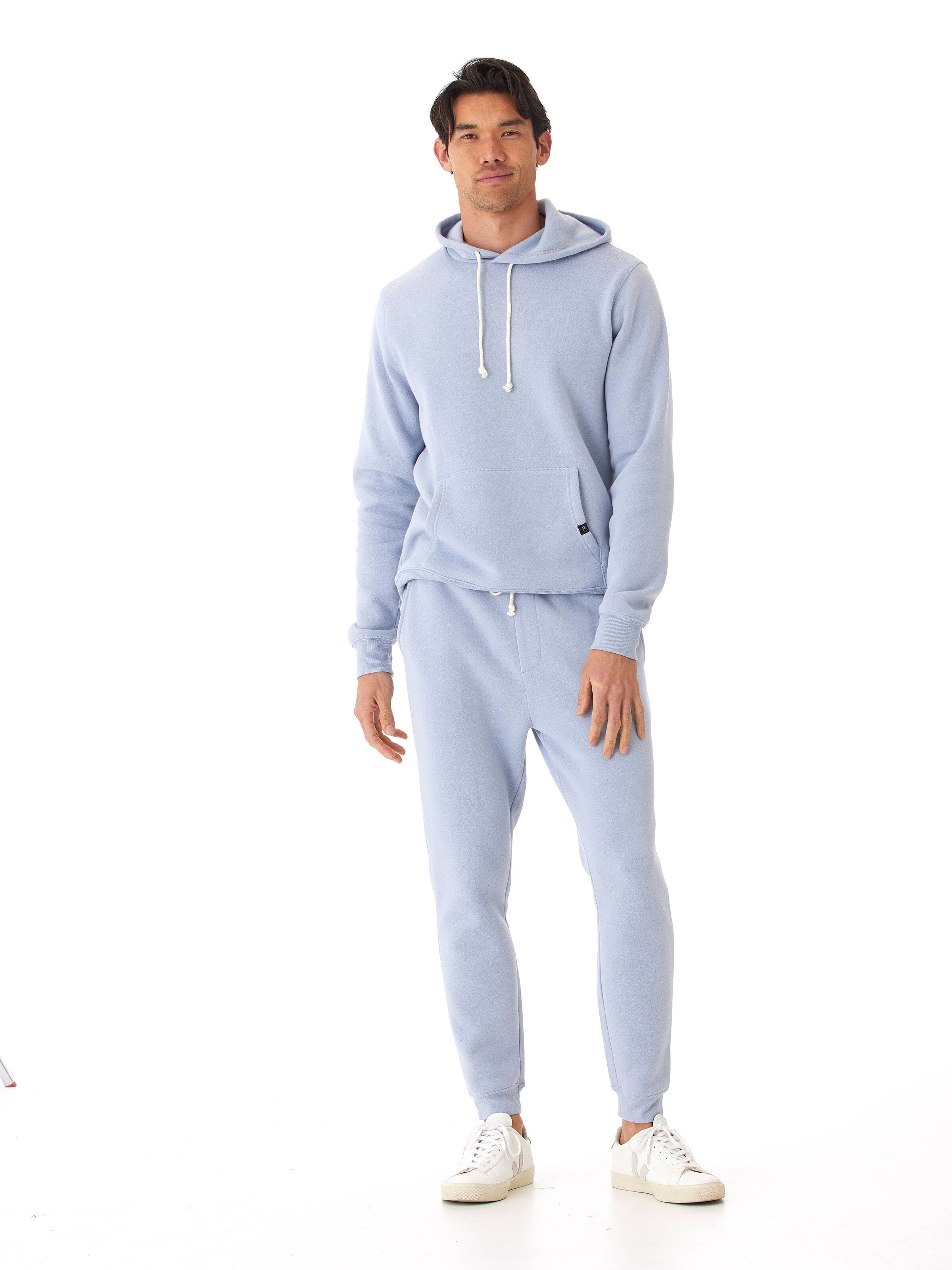 Men's Core Triblend Fleece Pullover Hoodie with Kangaroo Pocket