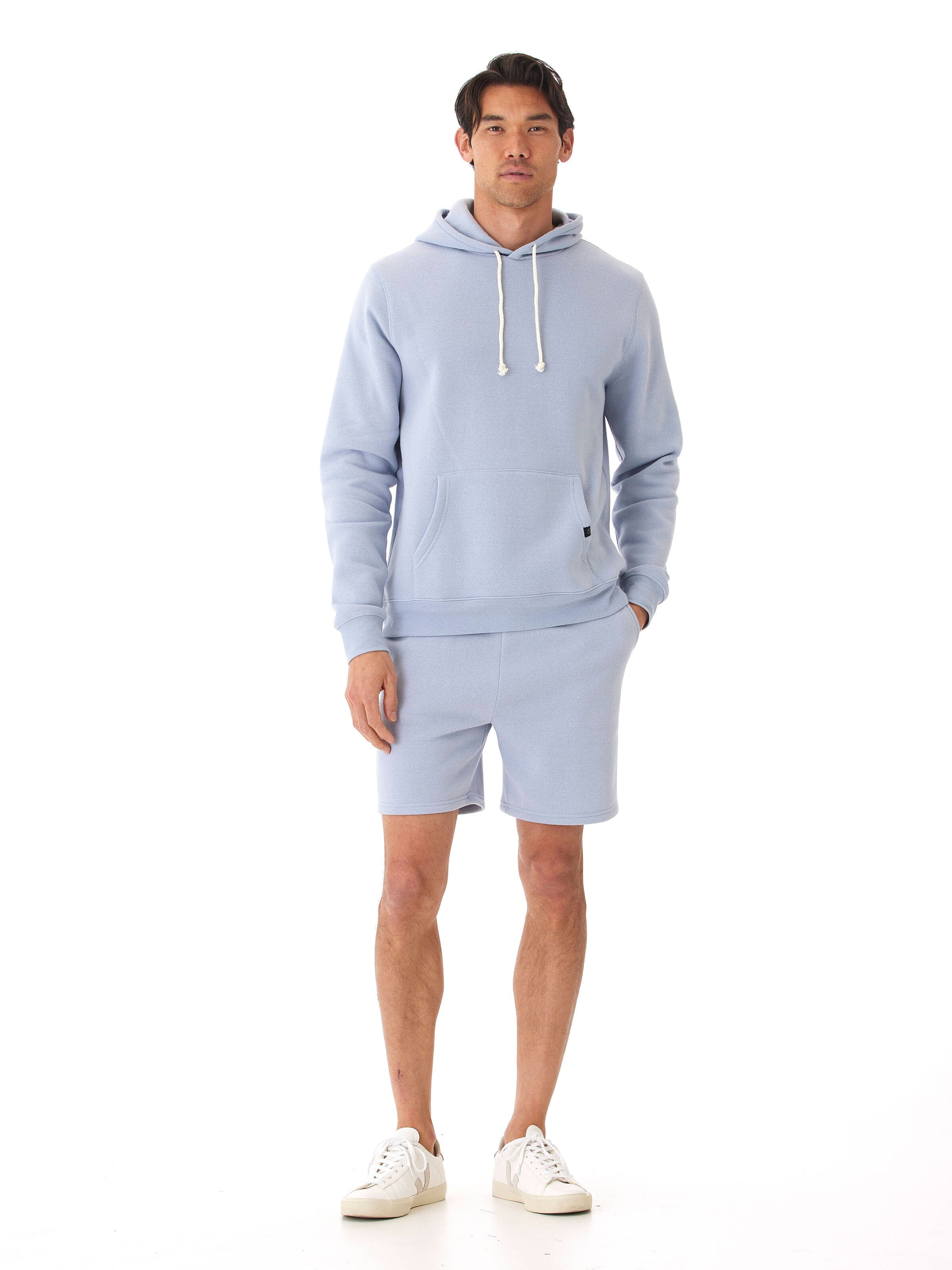 Men's Core Triblend Fleece Pullover Hoodie with Kangaroo Pocket