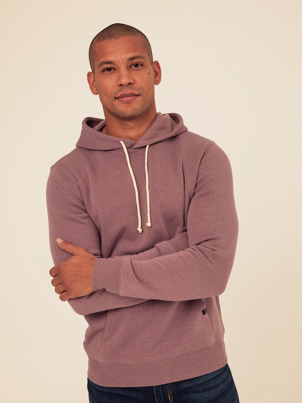 Men's Core Triblend Fleece Pullover Hoodie with Kangaroo Pocket