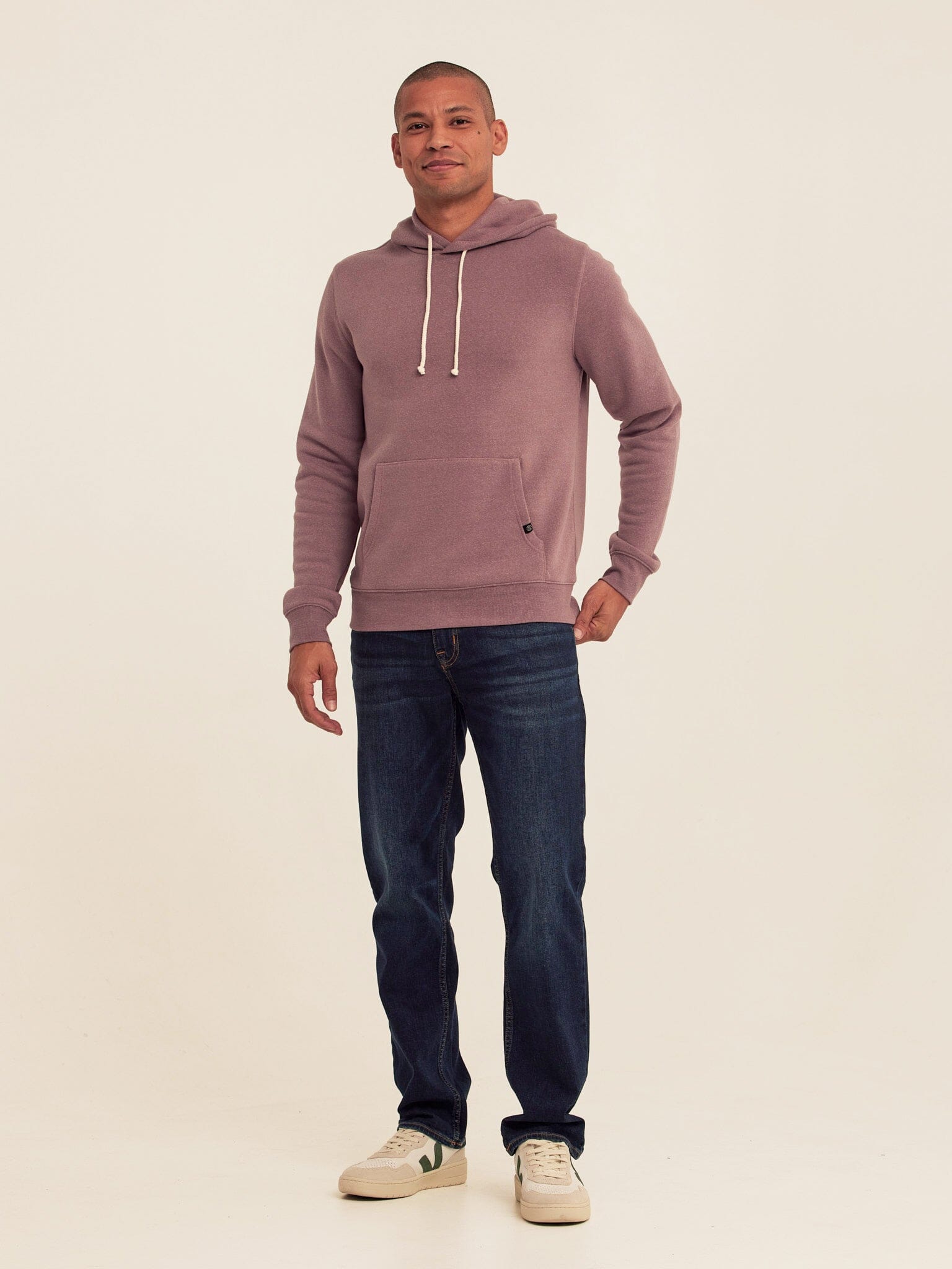Men's Core Triblend Fleece Pullover Hoodie with Kangaroo Pocket