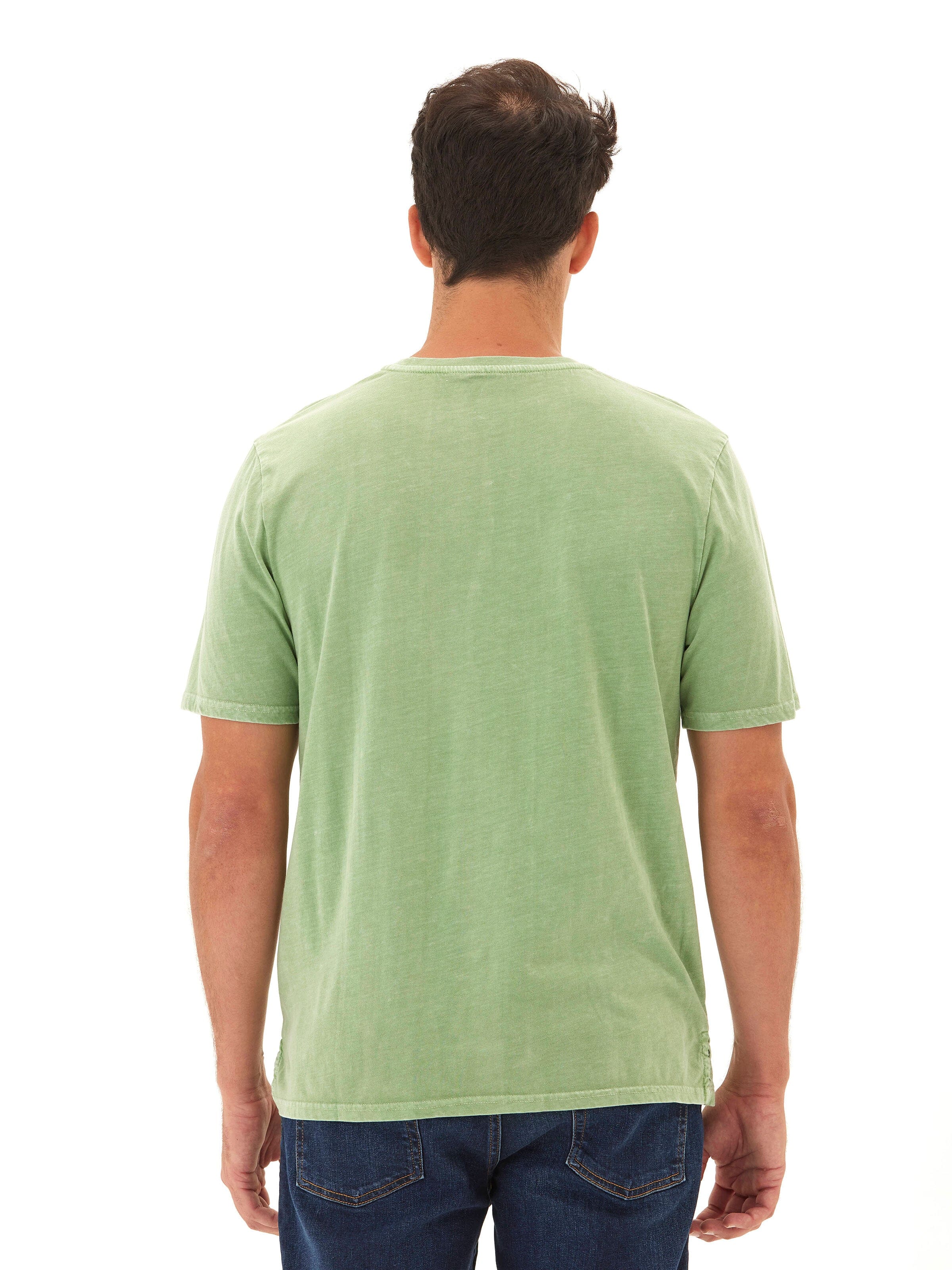 Skipper Mineral Wash Tee in Green