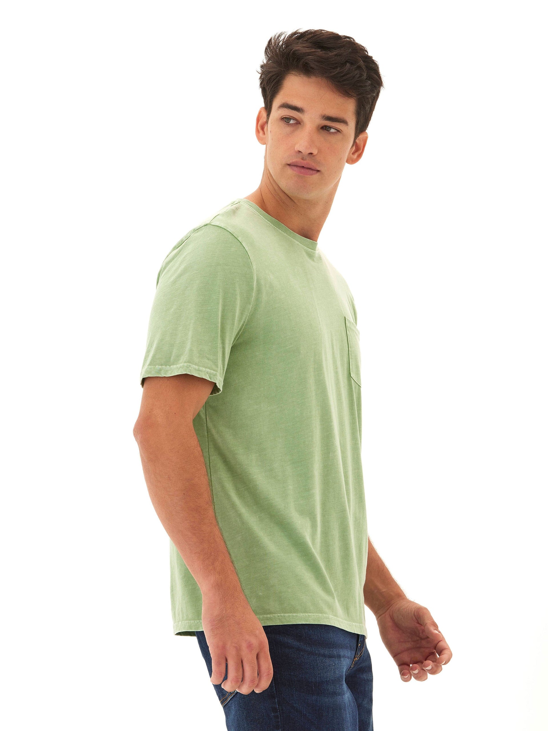 Skipper Mineral Wash Tee in Green