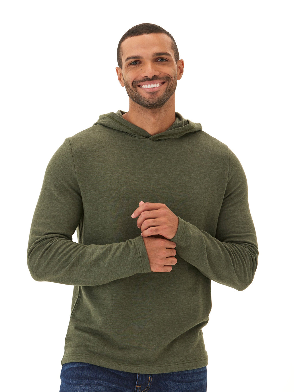 Men's Core Feather Fleece Hoodie: Lightweight Cozy Knit