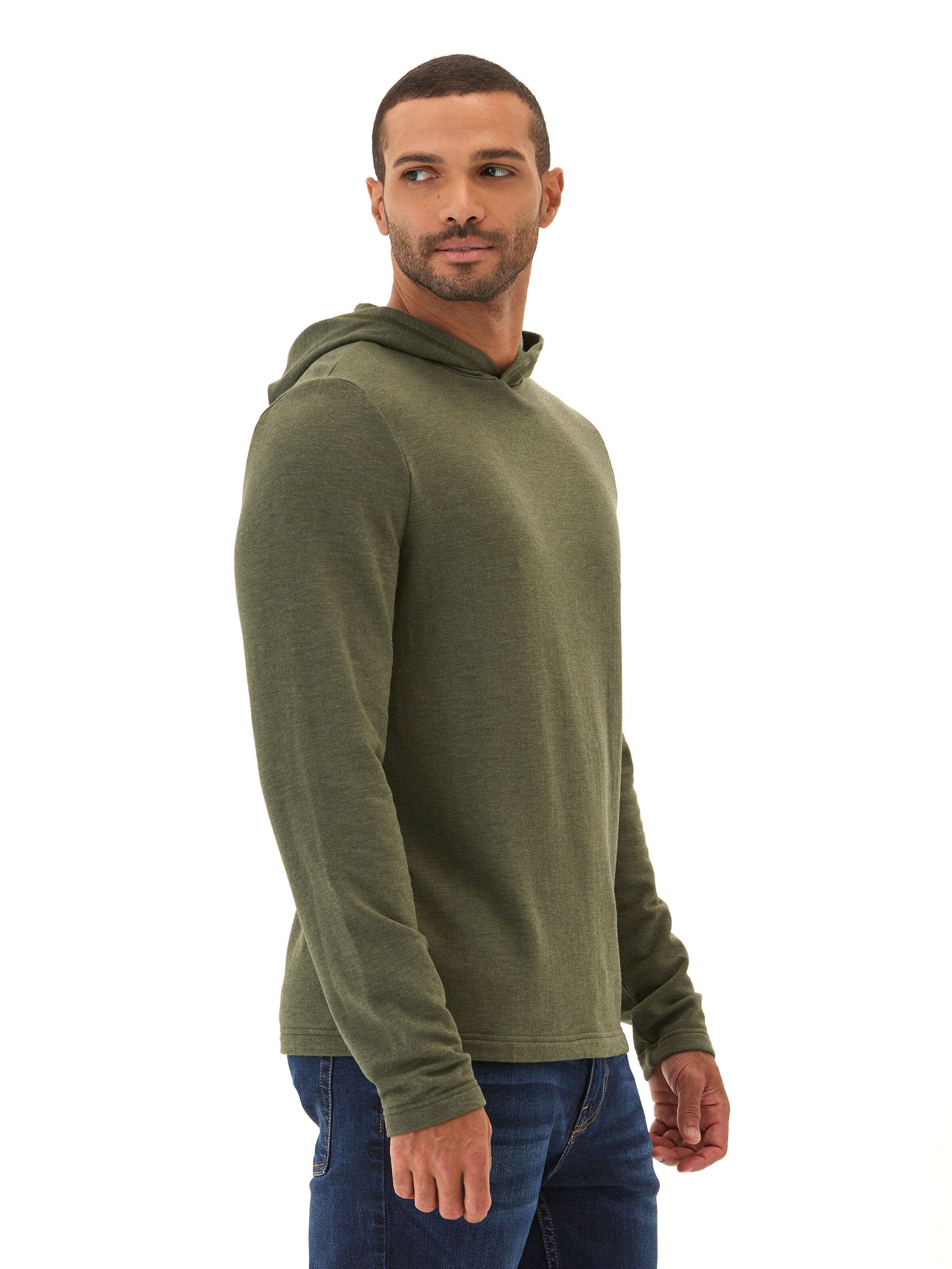 Men's Core Feather Fleece Hoodie: Lightweight Cozy Knit