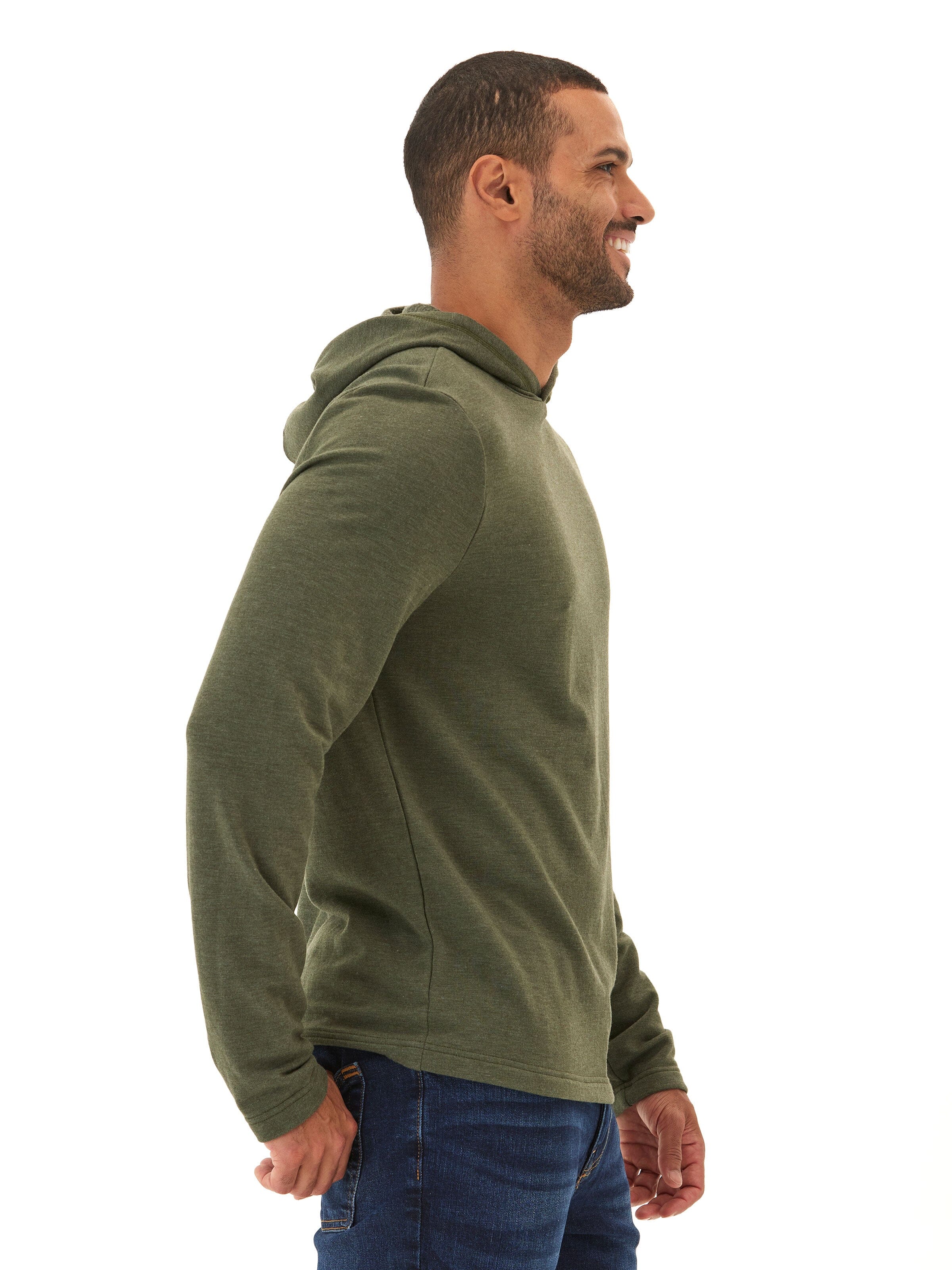 Men's Core Feather Fleece Hoodie: Lightweight Cozy Knit
