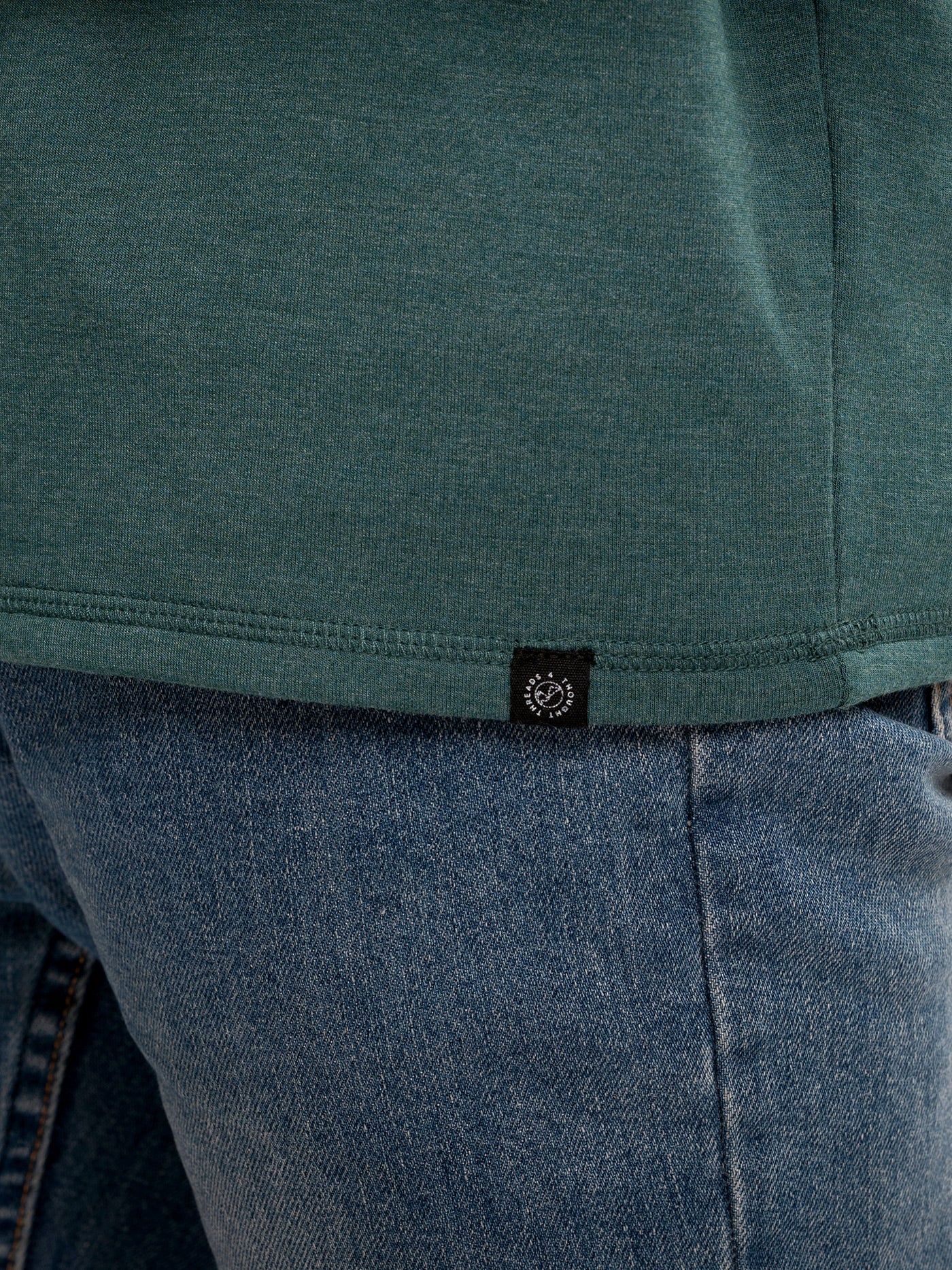 Men's Core Feather Fleece Hoodie in Teal and Forest Green