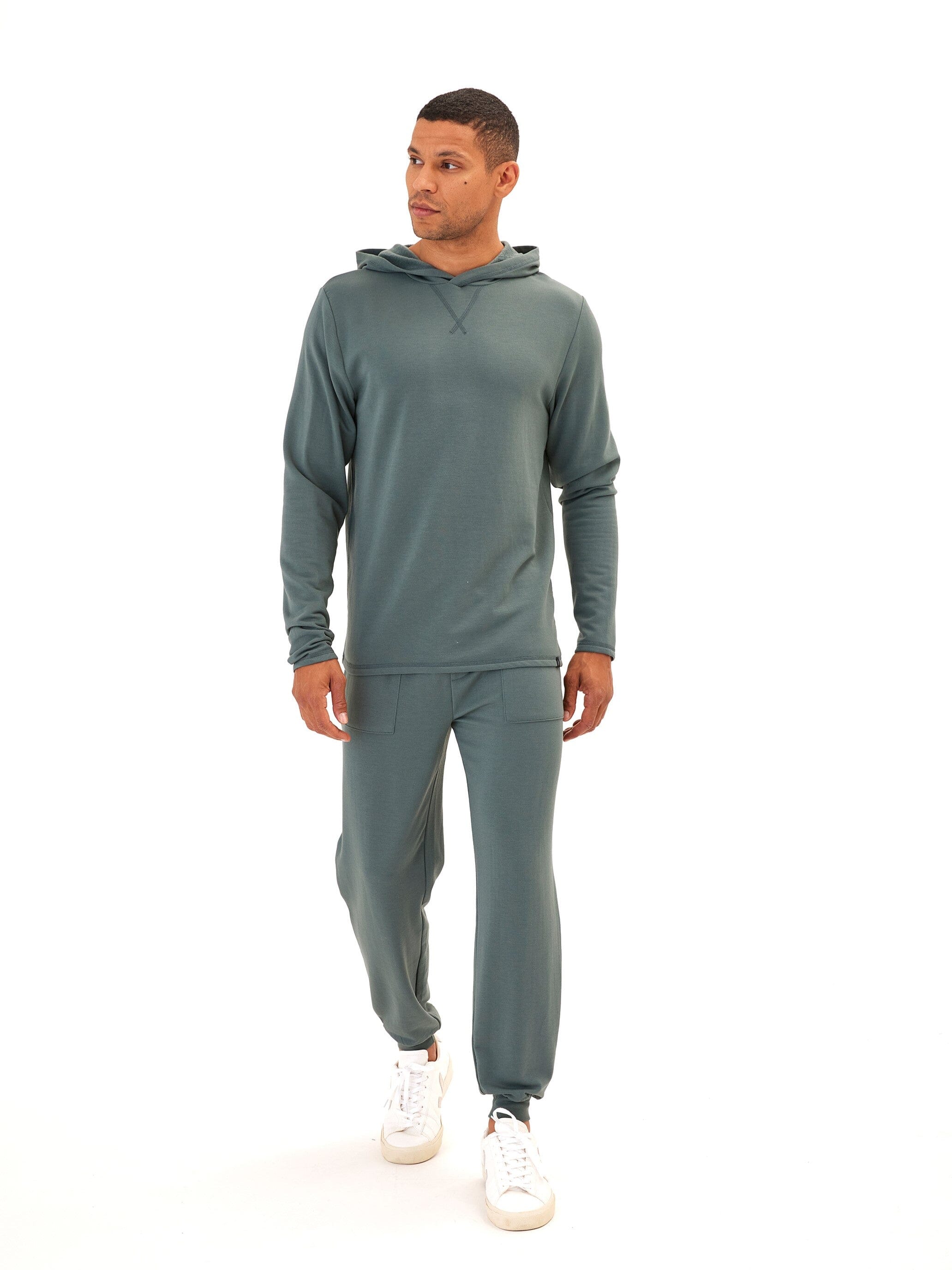 Men's Core Feather Fleece Hoodie - Minimalist Pullover