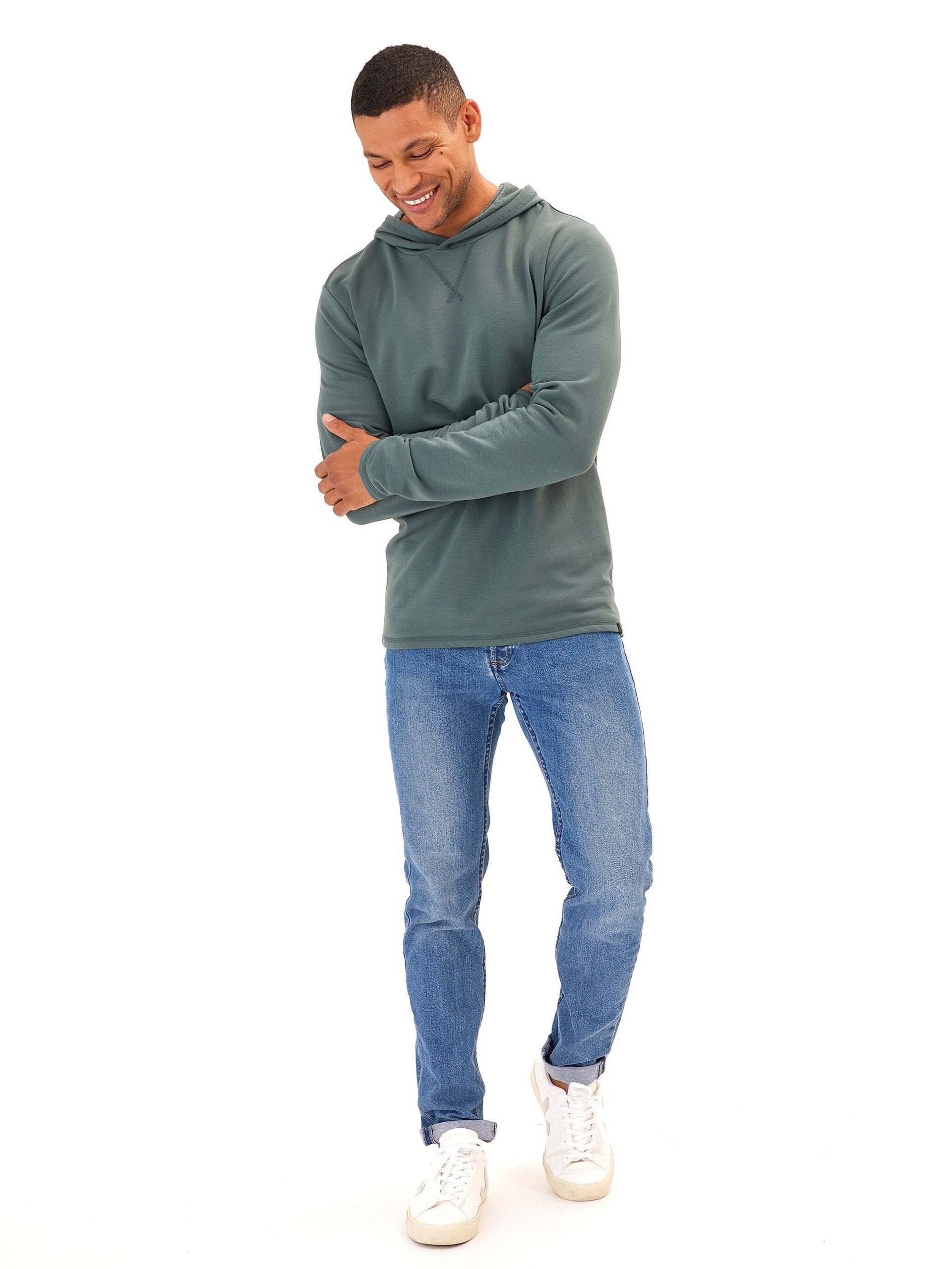 Men's Core Feather Fleece Hoodie - Minimalist Pullover