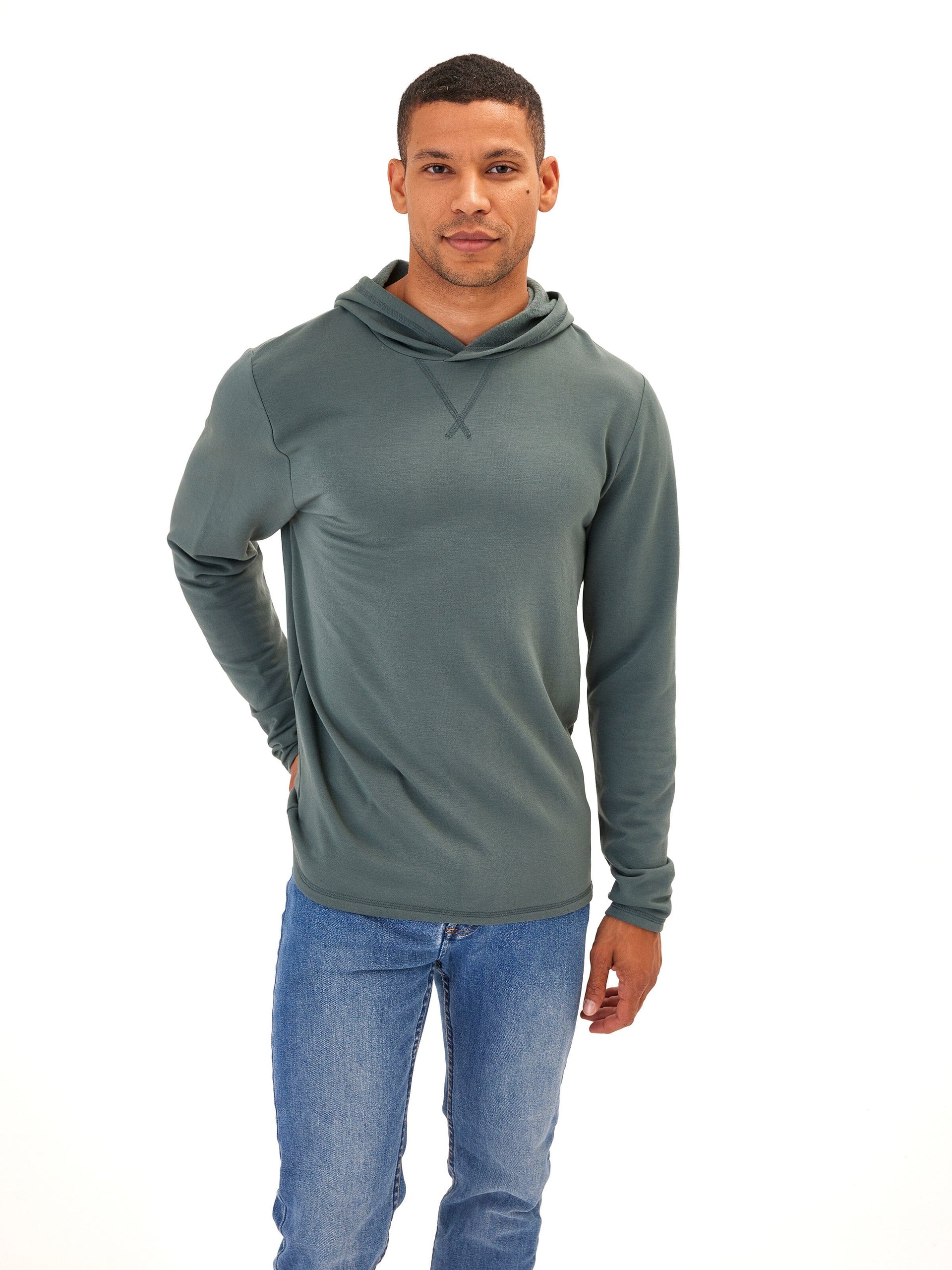 Men's Core Feather Fleece Hoodie - Minimalist Pullover