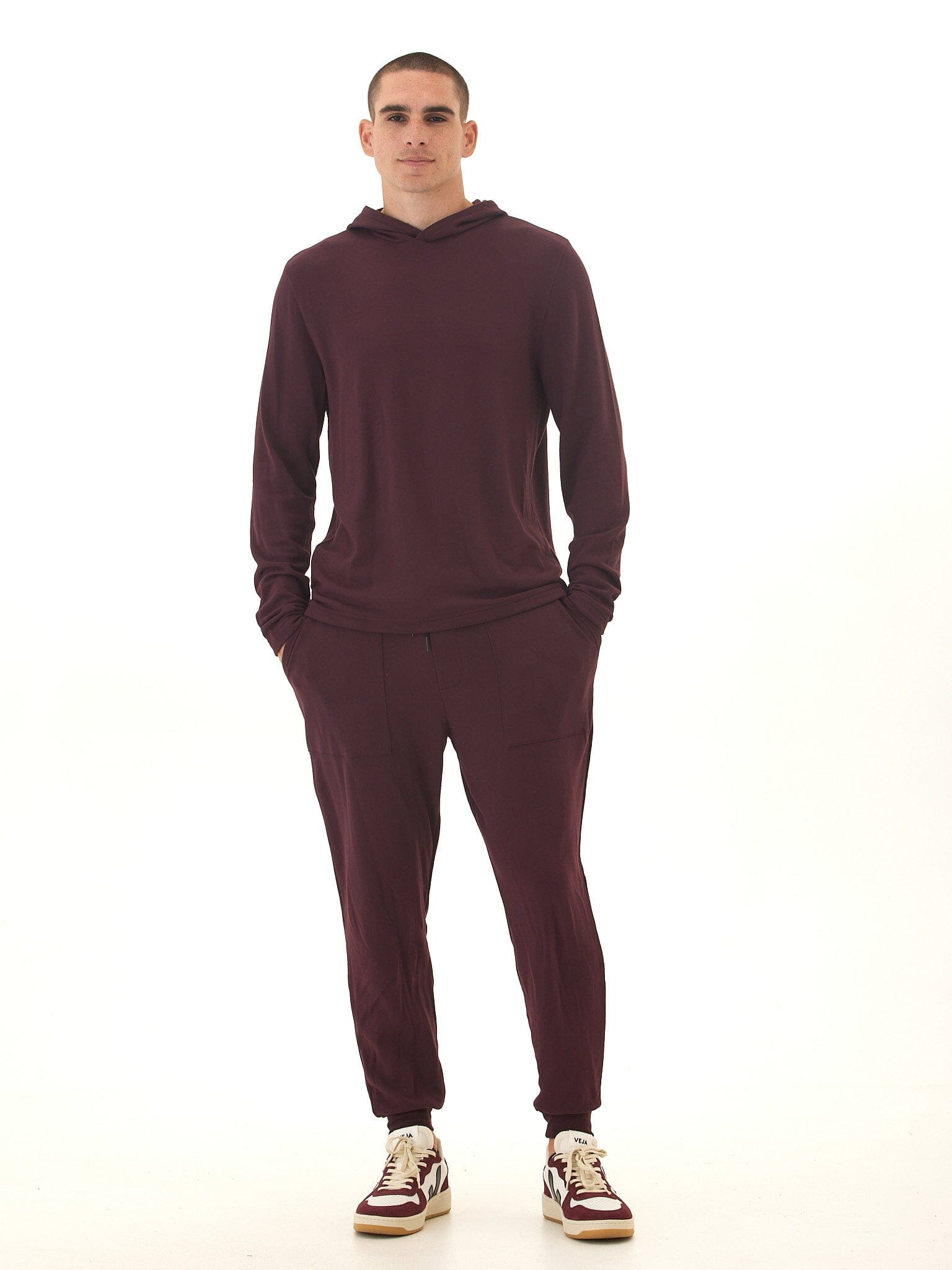 Men's Core Feather Fleece Hoodie: Ultra-Soft Lightweight Pullover