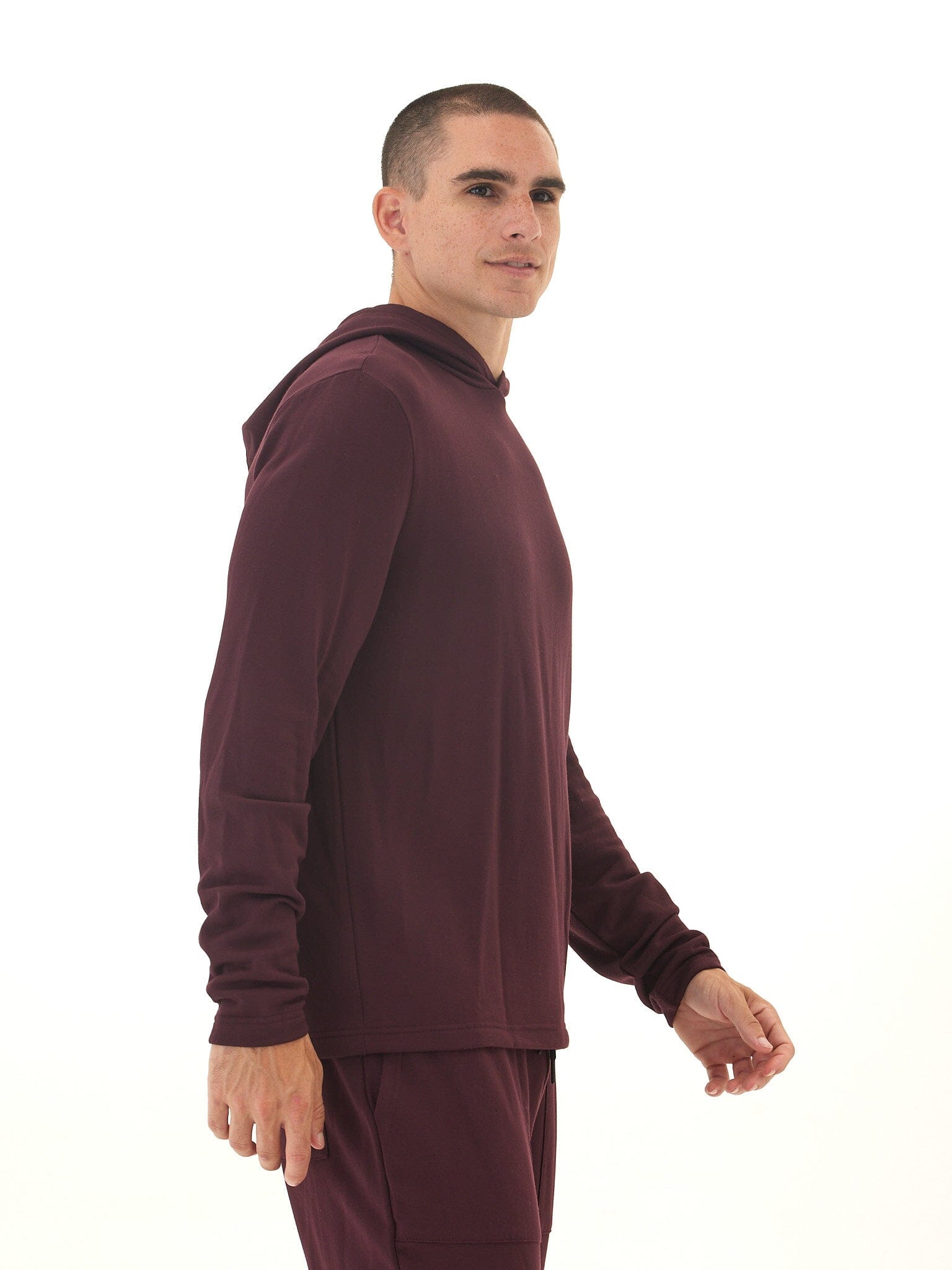 Men's Core Feather Fleece Hoodie: Ultra-Soft Lightweight Pullover
