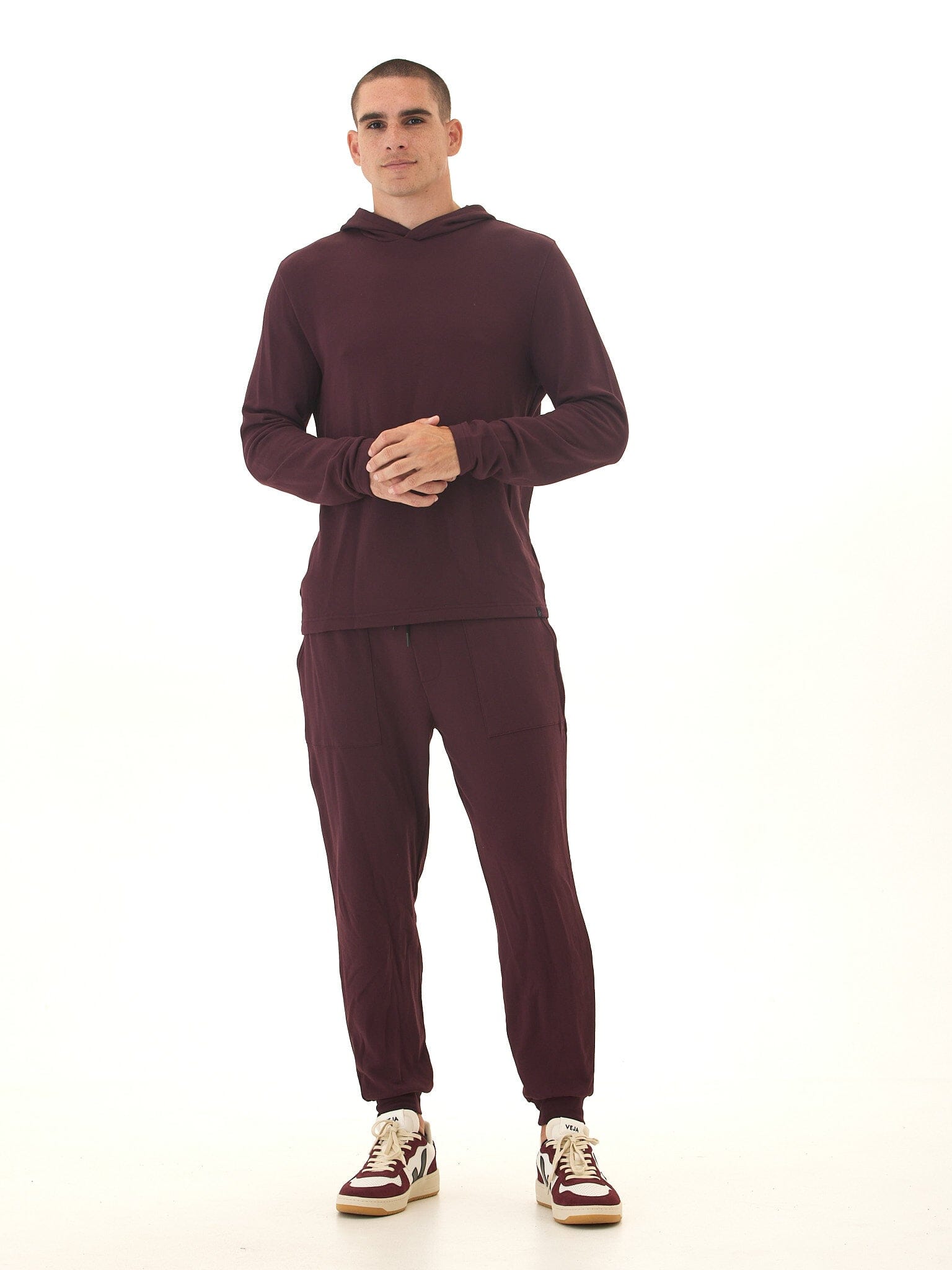 Men's Core Feather Fleece Hoodie: Ultra-Soft Lightweight Pullover