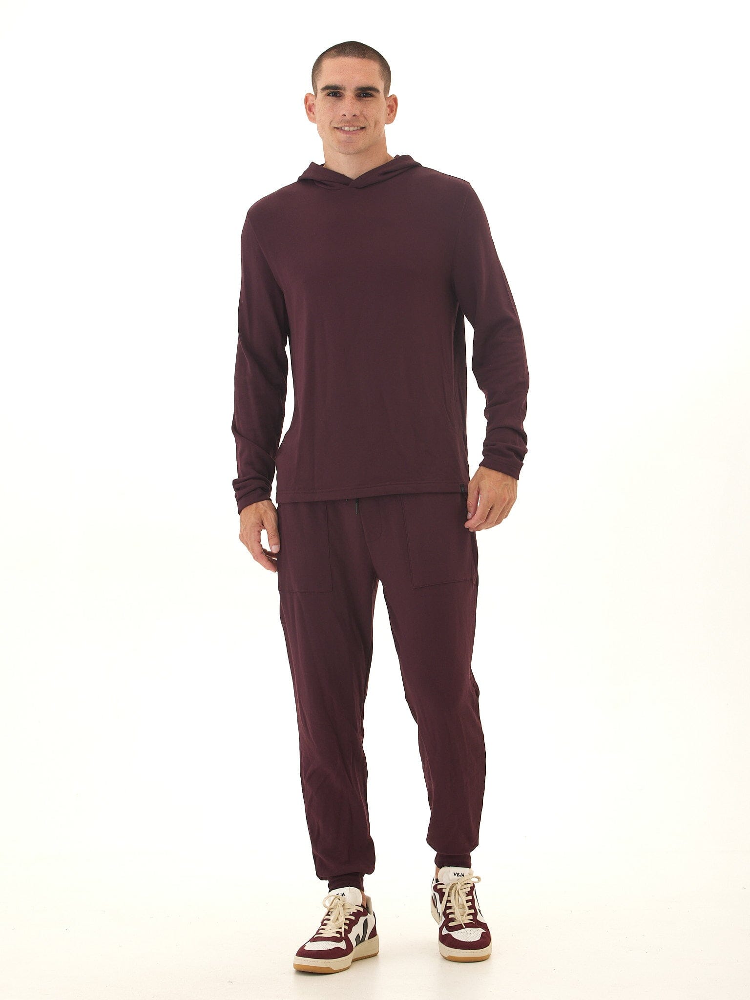 Men's Core Feather Fleece Hoodie: Ultra-Soft Lightweight Pullover