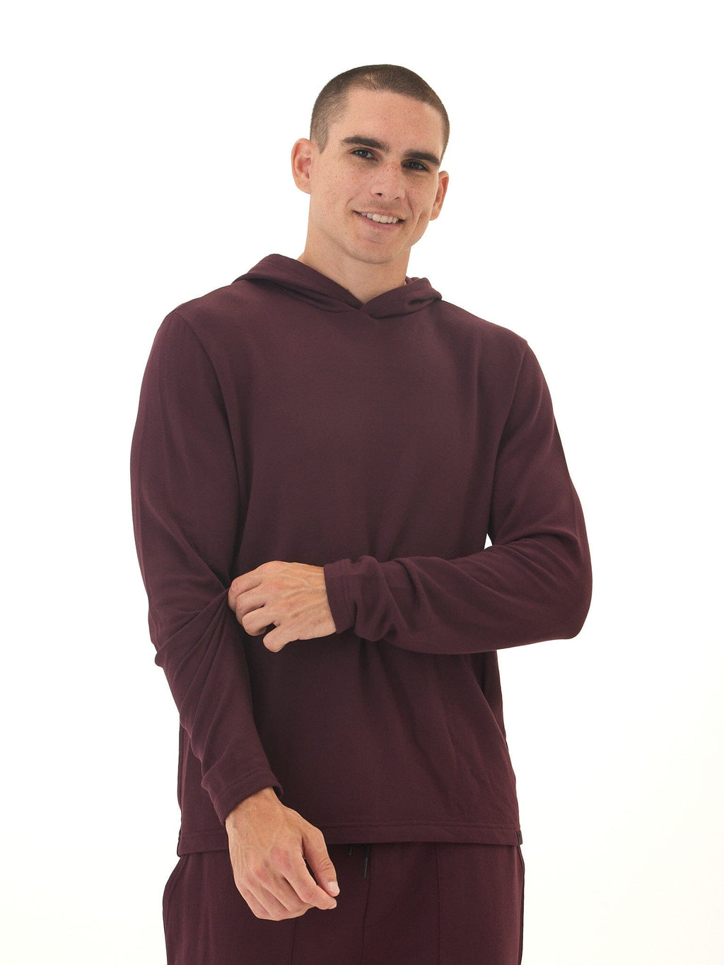 Men's Core Feather Fleece Hoodie: Ultra-Soft Lightweight Pullover