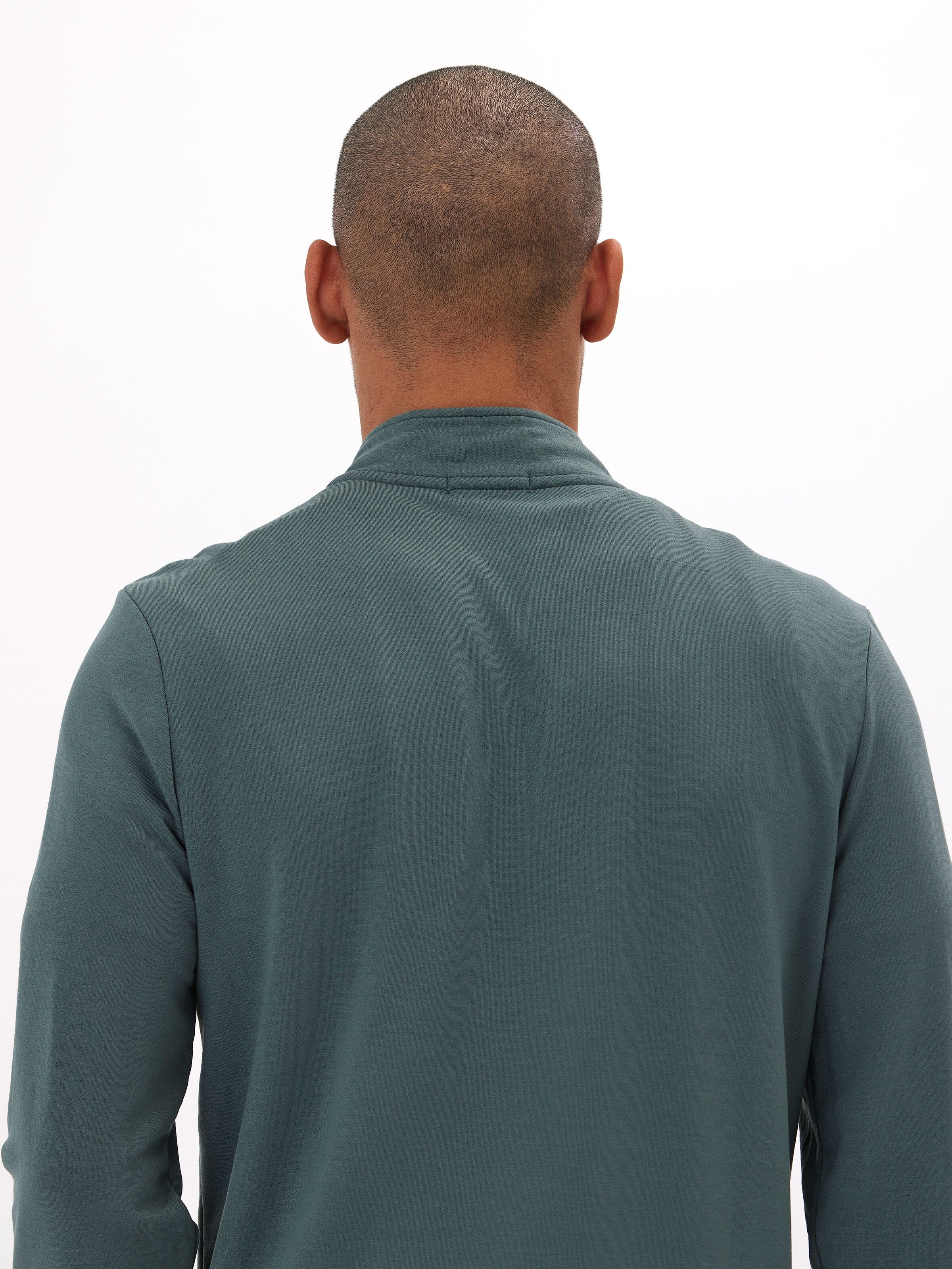 Kace Modal Fleece Quarter Zip Mock Neck Sweatshirt for Men