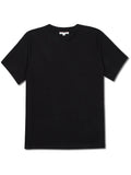 A minimalist Men’s Invincible Short Sleeve Crew neck t-shirt in solid black, showcasing a clean, straight-fit silhouette.